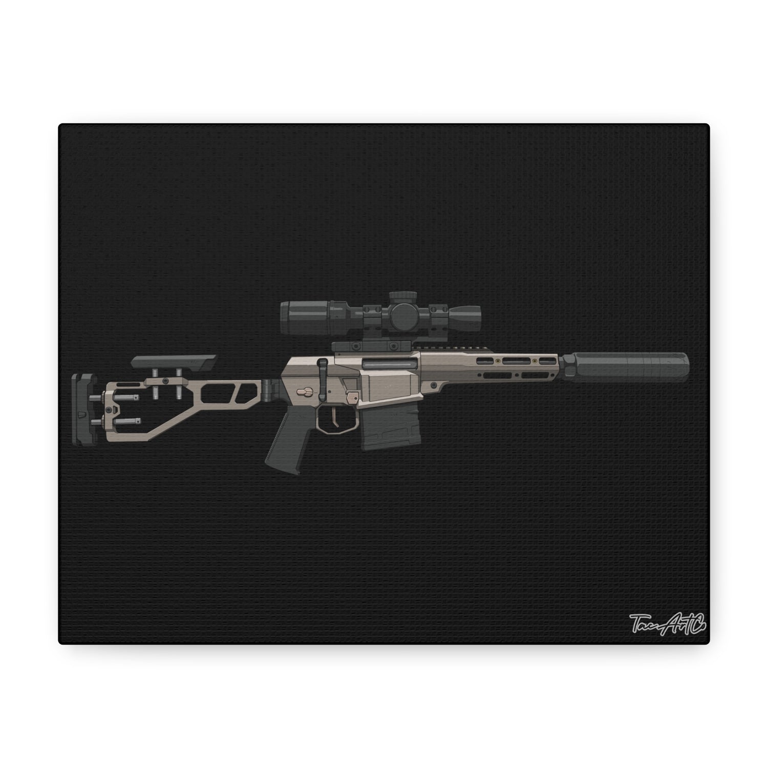 The Fix by Q – Canvas Print (Black Background)