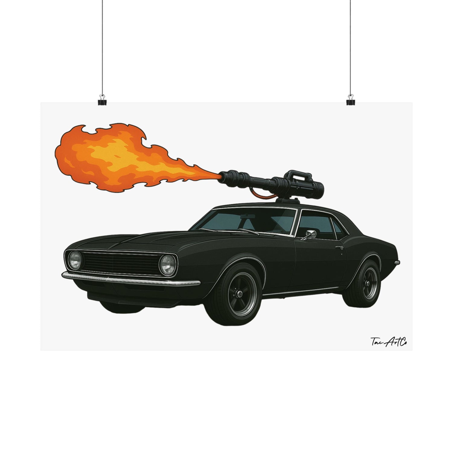 67 Camaro Technical - Matte Poster