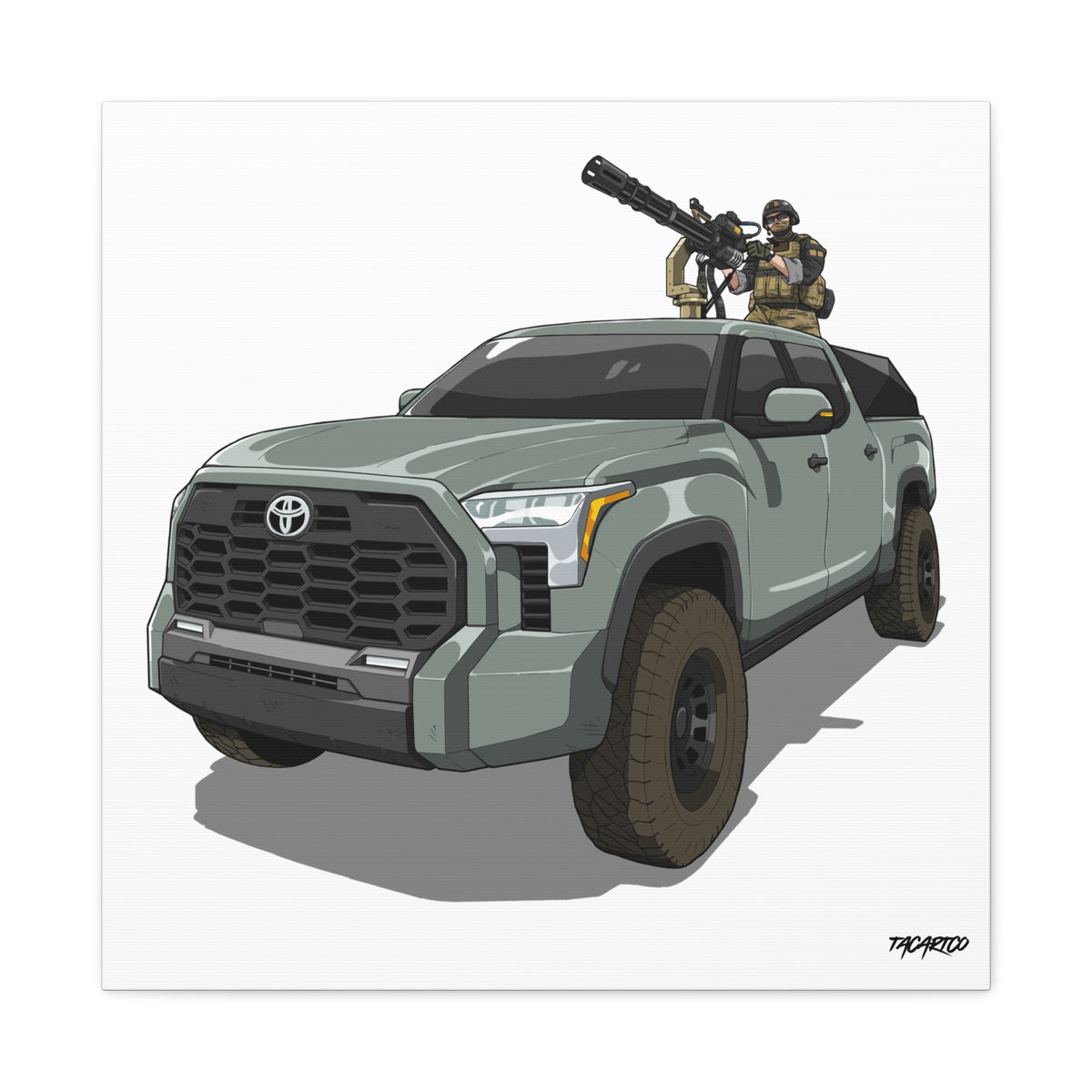 Tundra Technical - Canvas Print (White Background)