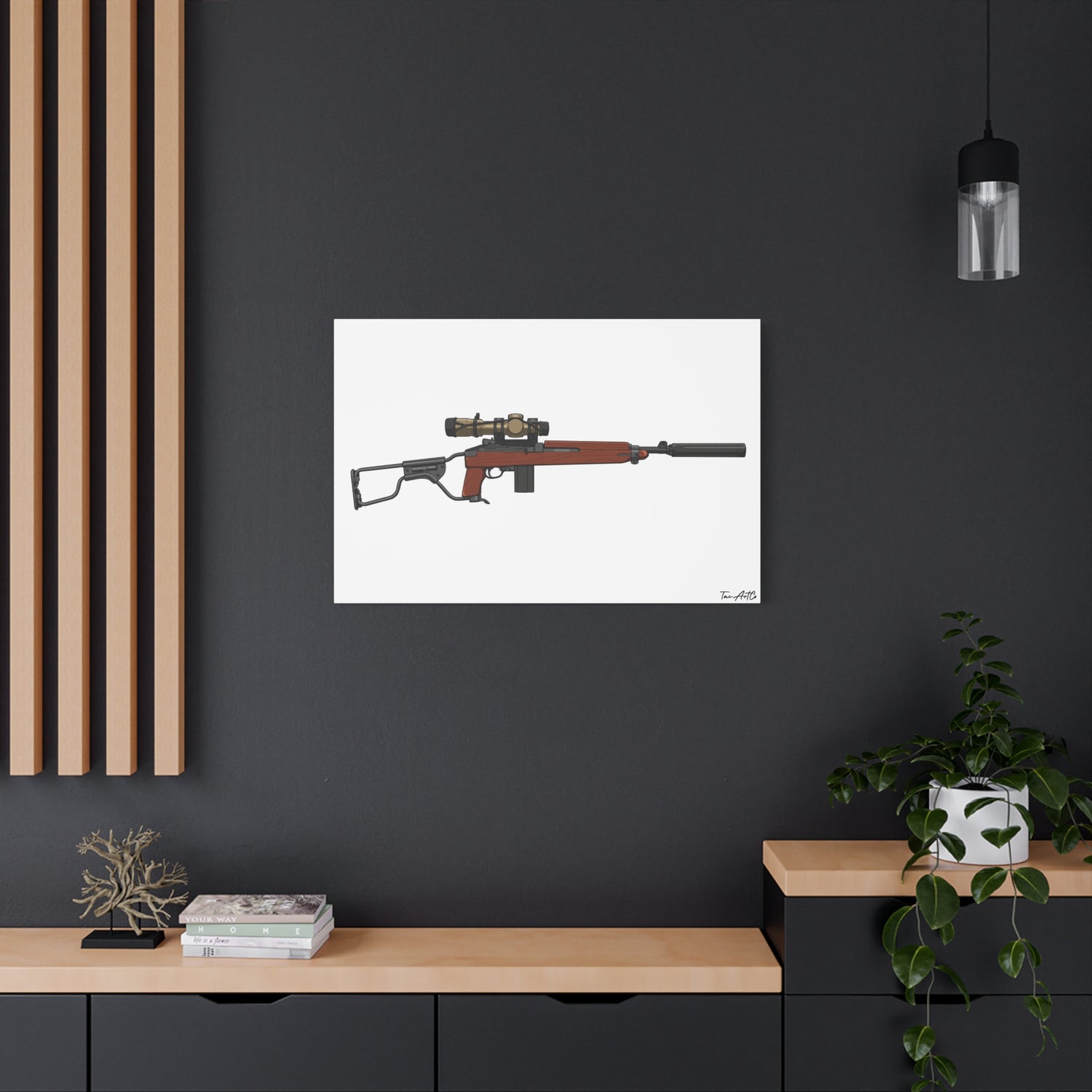 Silent Service β Suppressed M1 Carbine Canvas Print