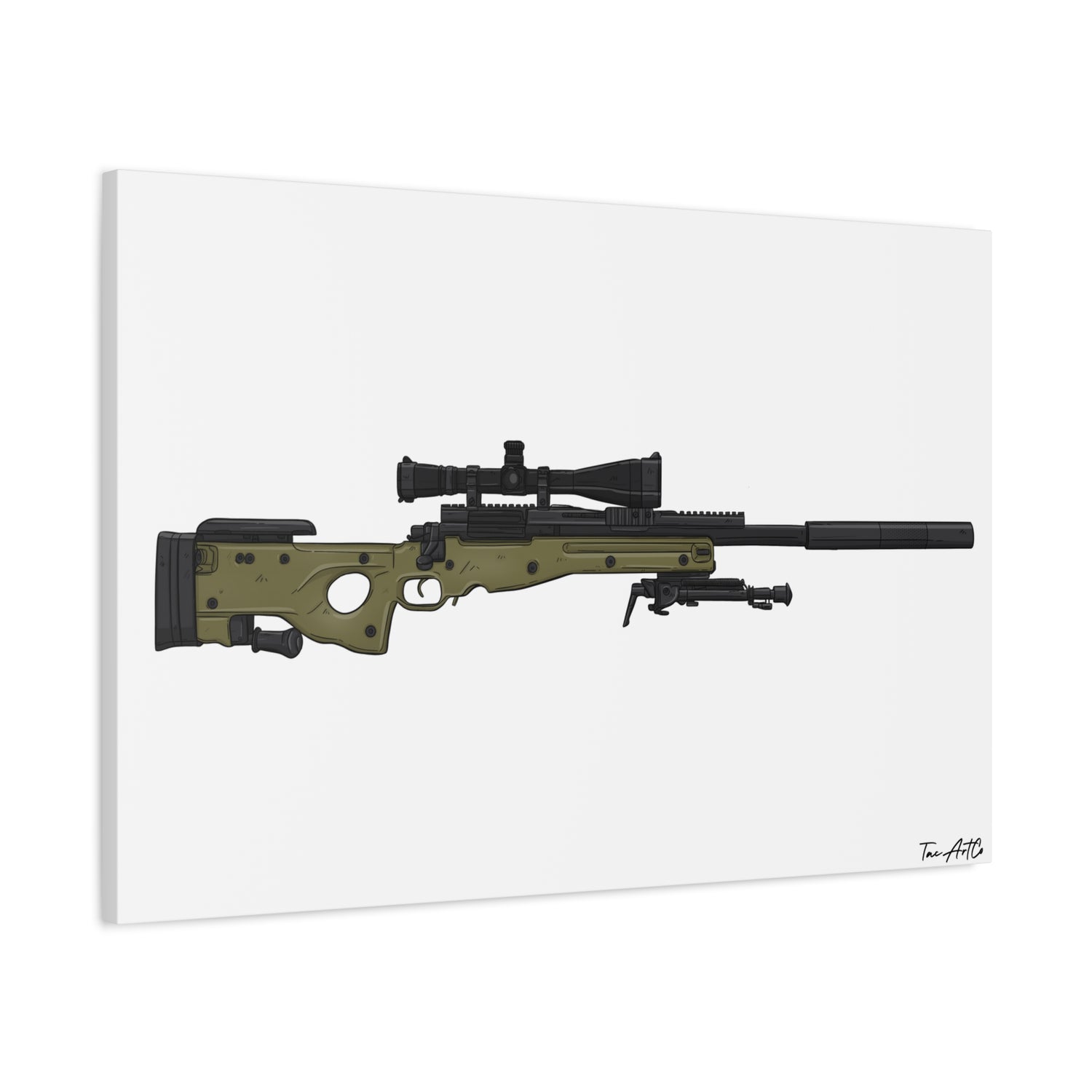 M24A3 Sniper Rifle – Canvas Print
