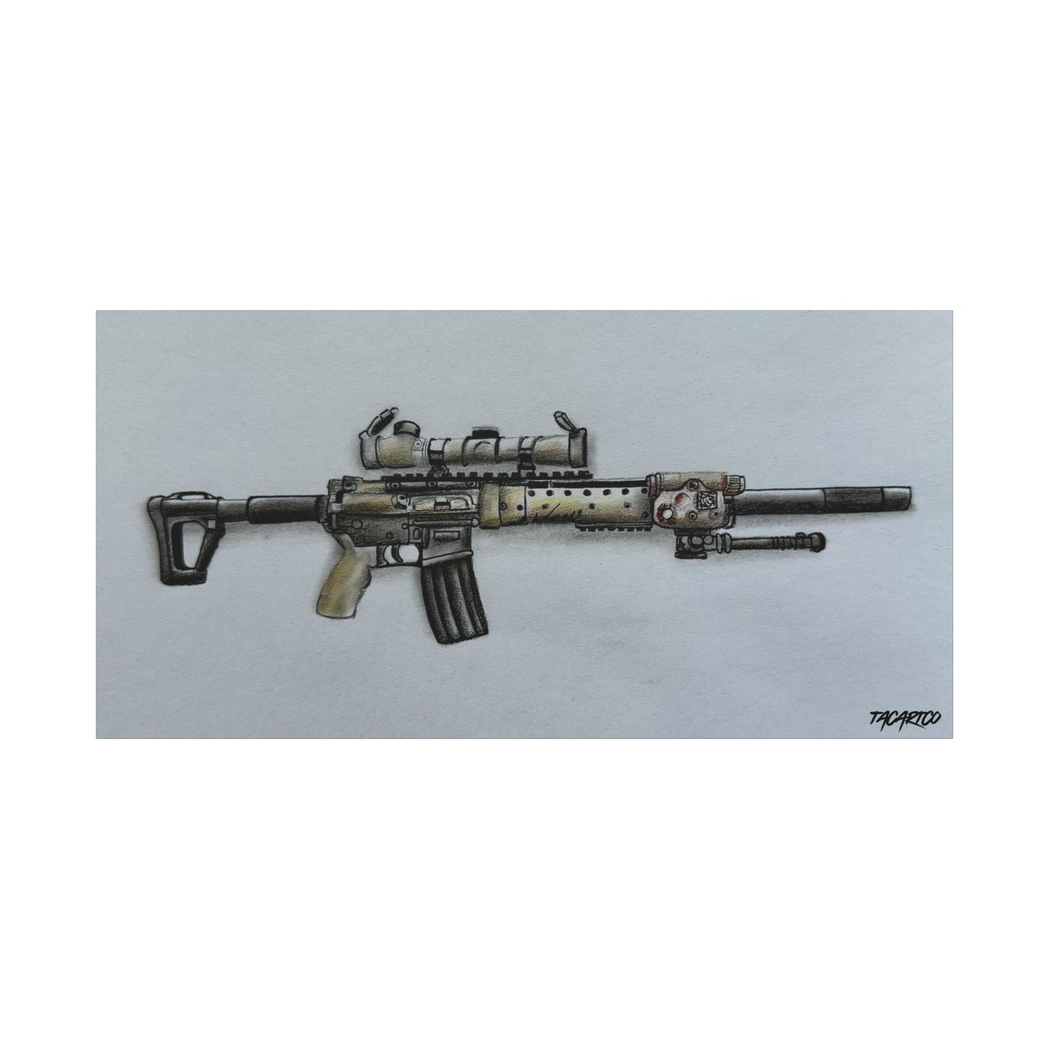 MK12 Mod H β Recce Rifle Canvas Print
