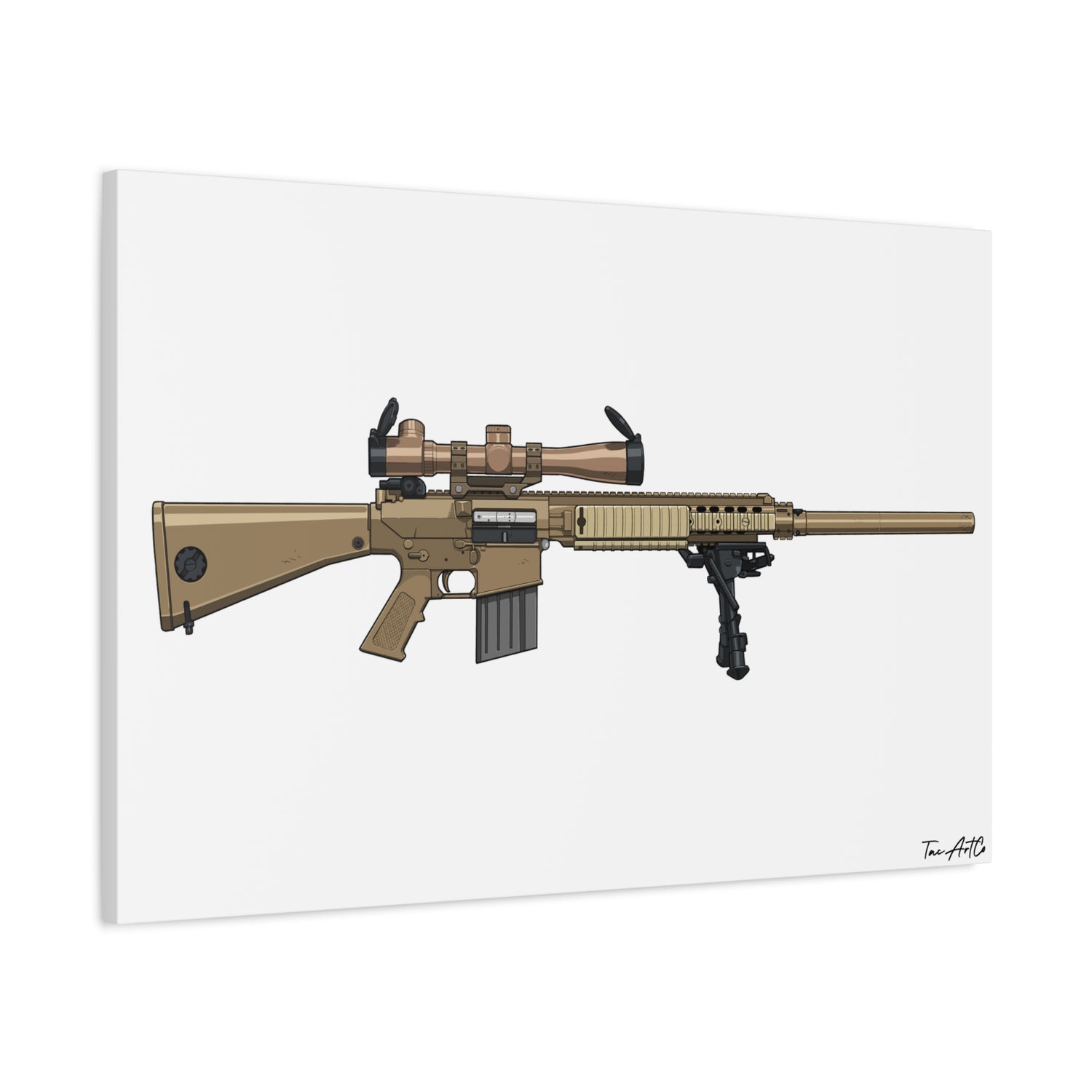 M110 SASS – Semi-Auto Sniper Canvas Print