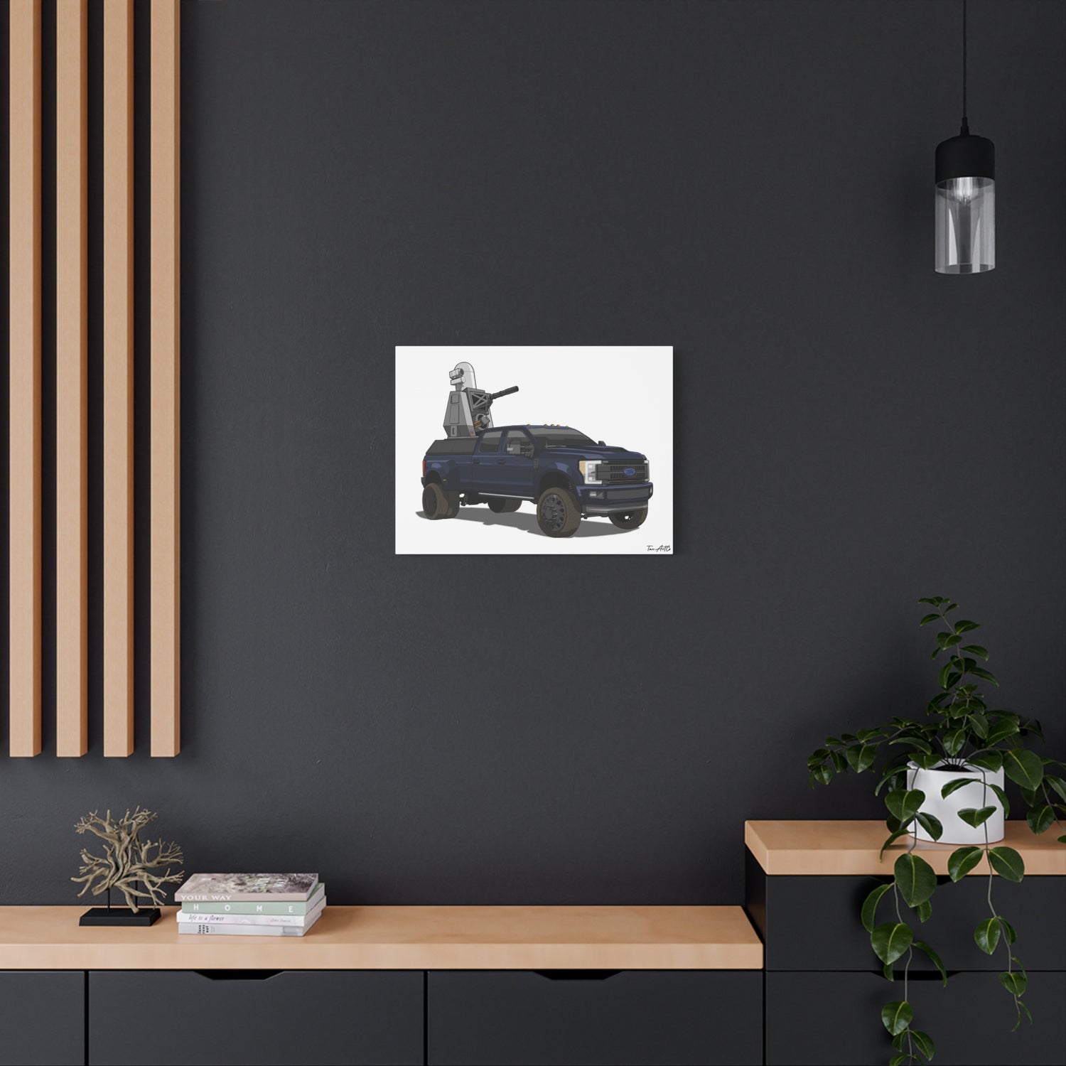 Rolling No-Fly Zone – F-350 C-RAM Rig Canvas Print