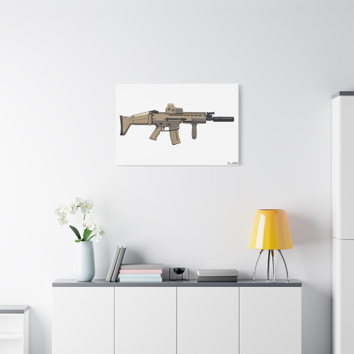 FN SCAR-L Short Barrel – Canvas Print