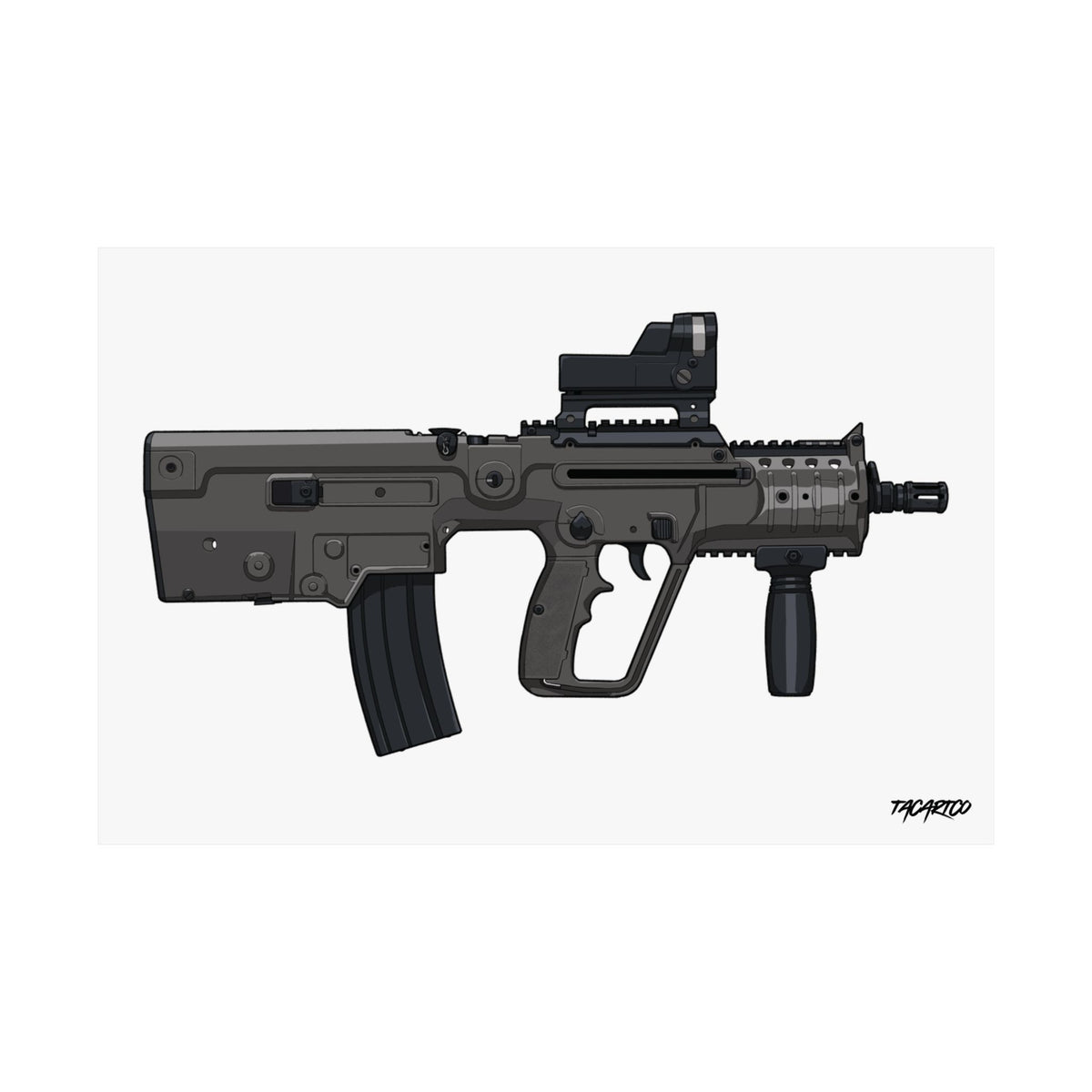 IWI X95 - Matte Poster (White Background)