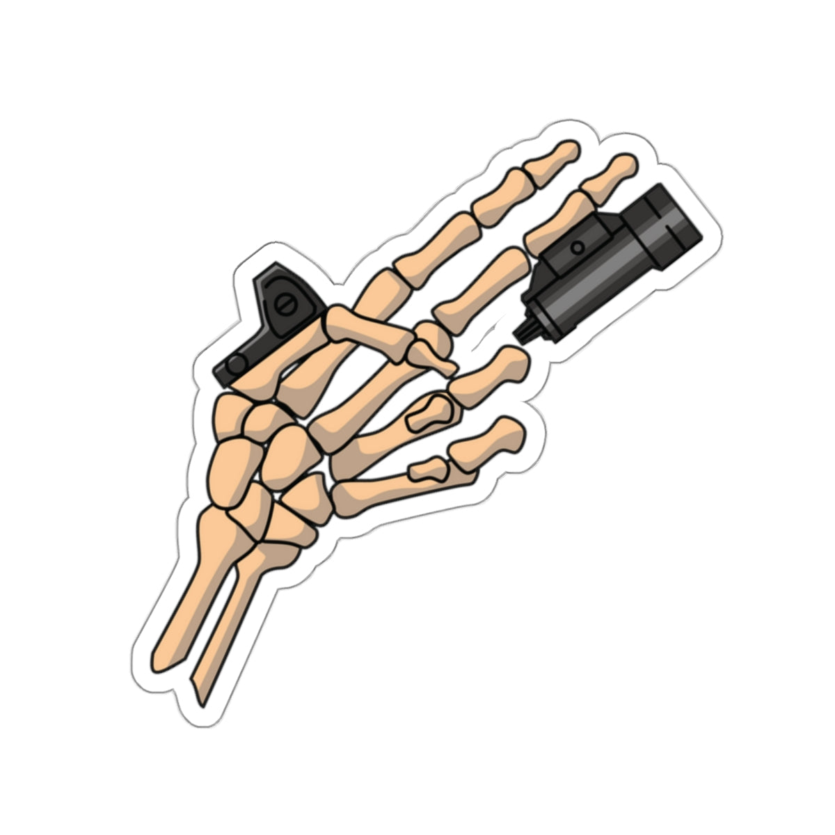TacArt Skeleton Finger Gun v1 - Sticker