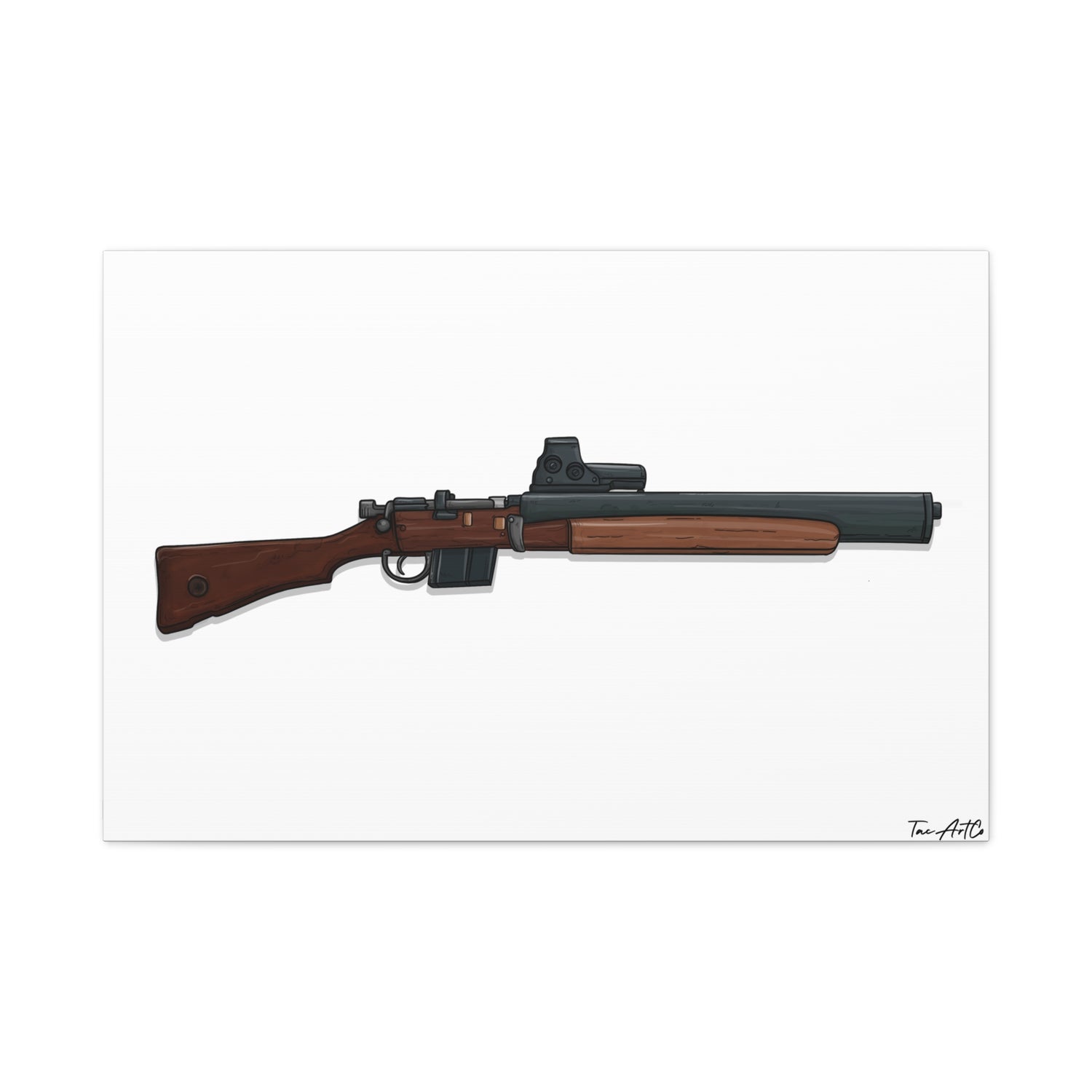 De Lisle Carbine β Suppressed Rifle Canvas Print