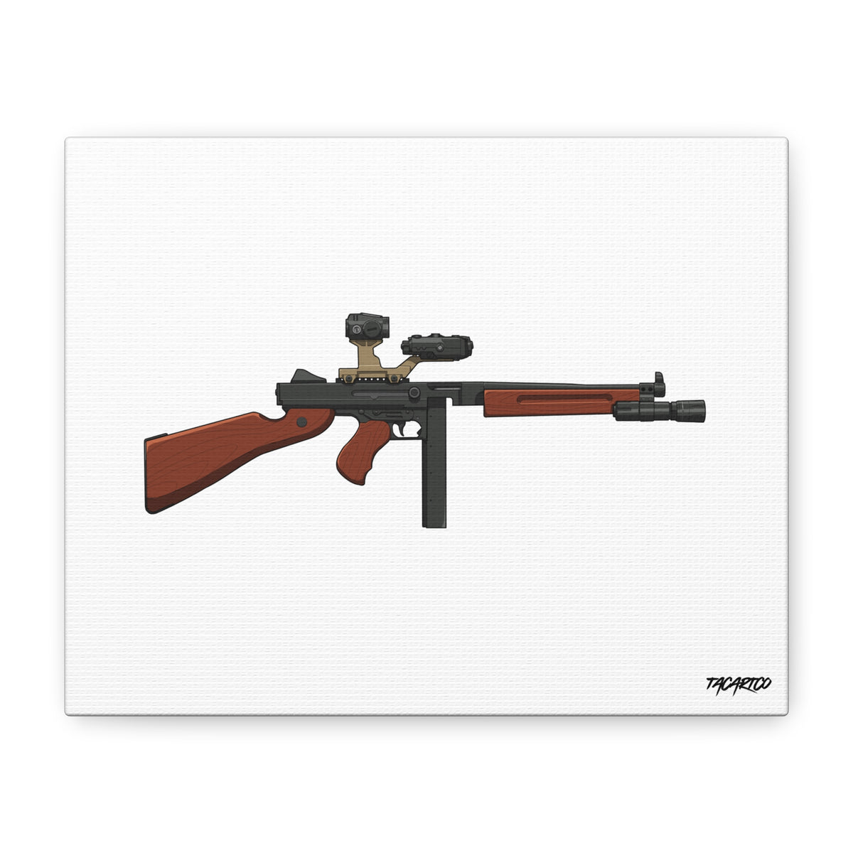 Modernized Thompson - Canvas Print (White Background)