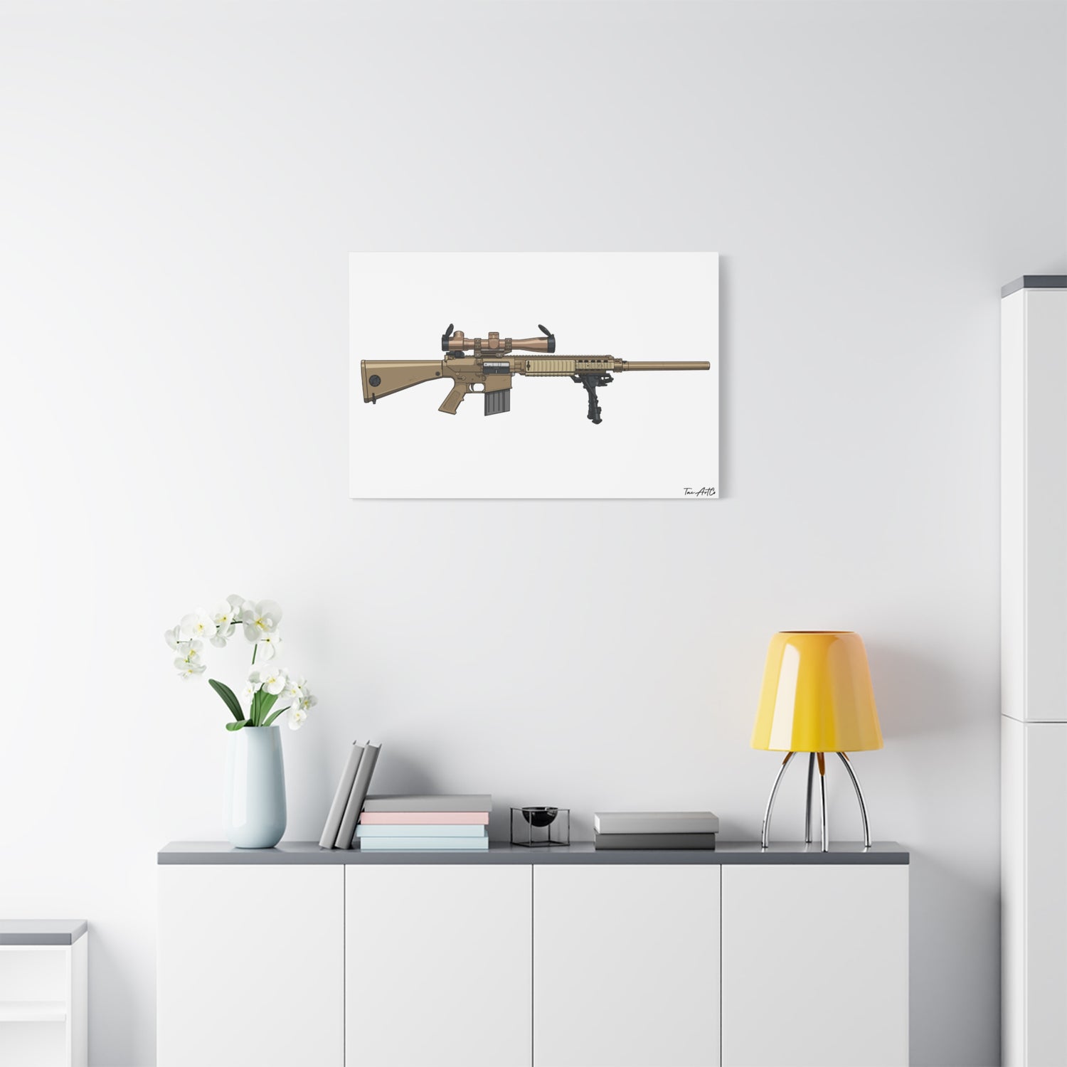 M110 SASS – Semi-Auto Sniper Canvas Print