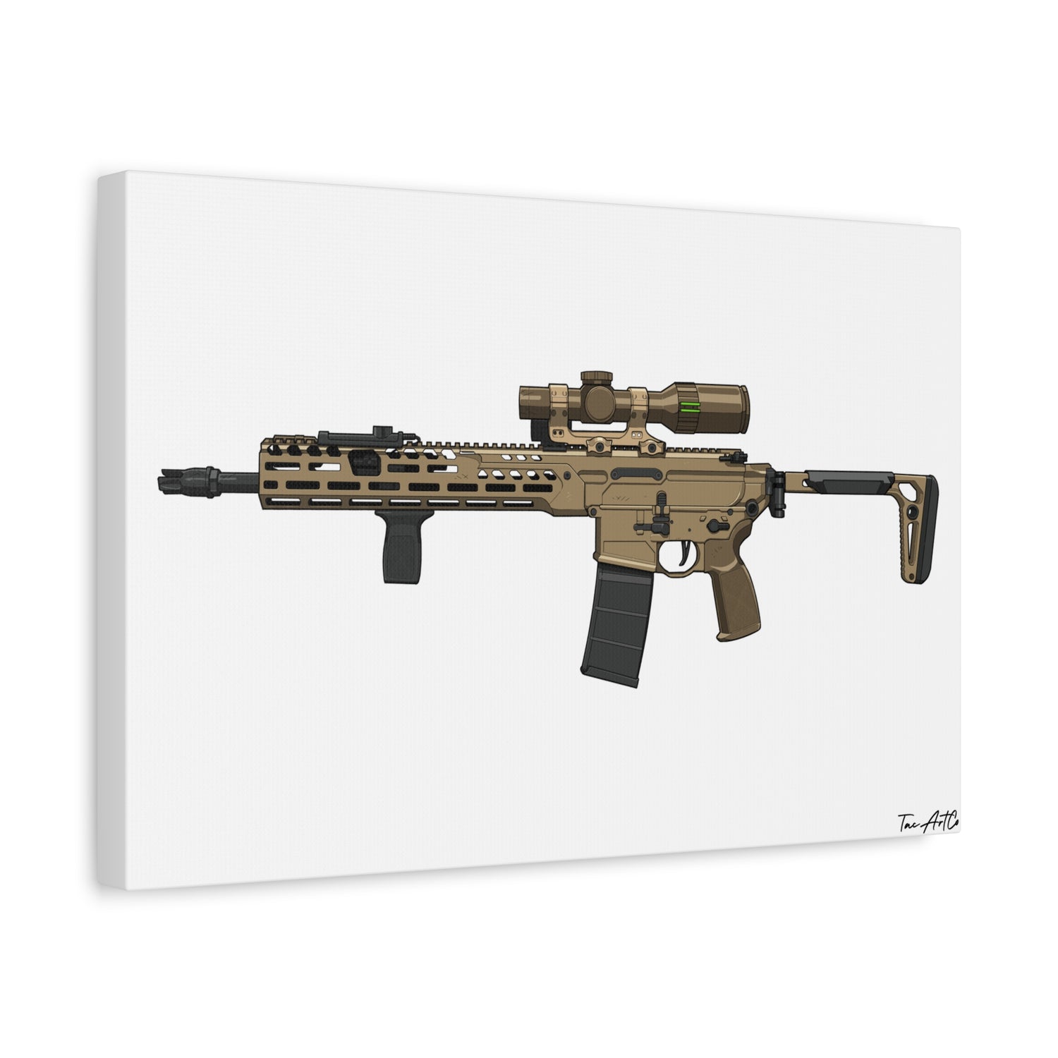 Sig MCX Spear Canvas Print – Next-Gen Battle Rifle Art