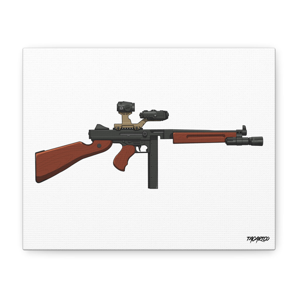 Modernized Thompson - Canvas Print (White Background)
