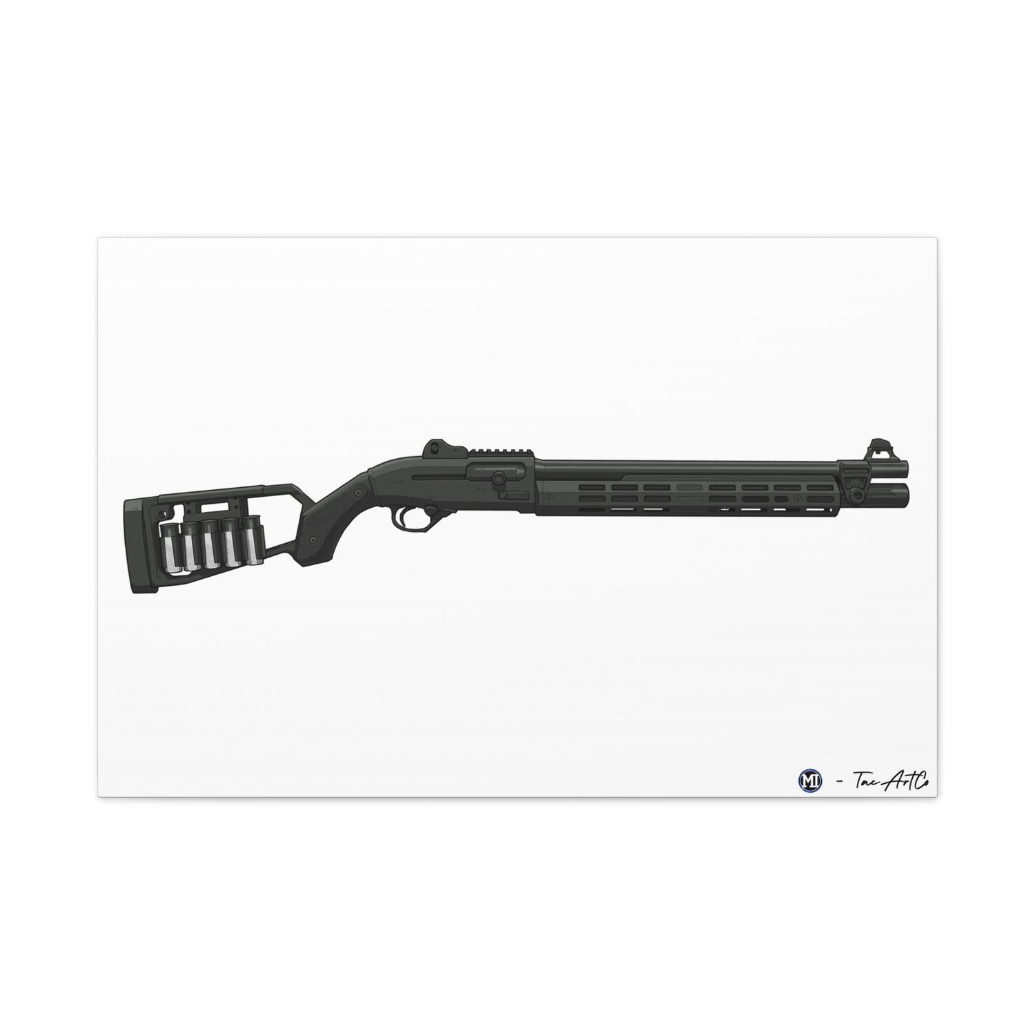 Beretta 1301 Canvas Print – Tactical Shotgun, Refined