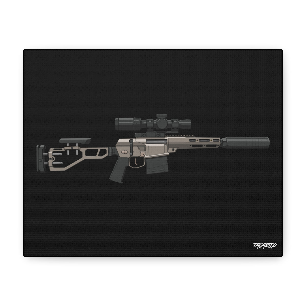 The Fix by Q - Canvas Print (Black Background)