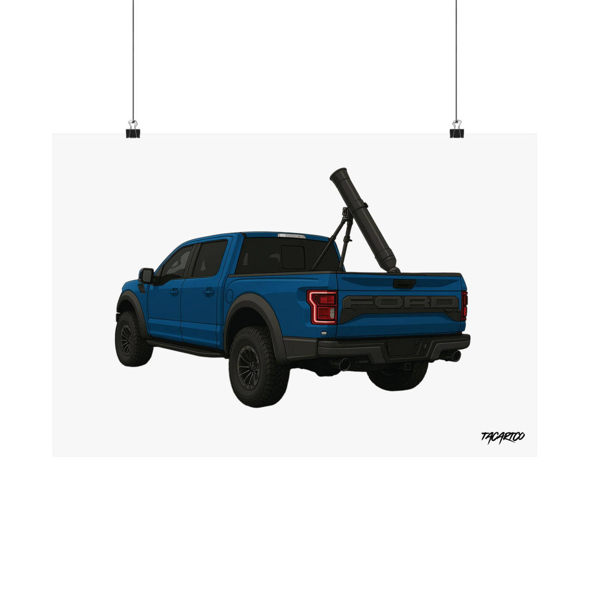 Raptor Mortar Rig - Matte Poster