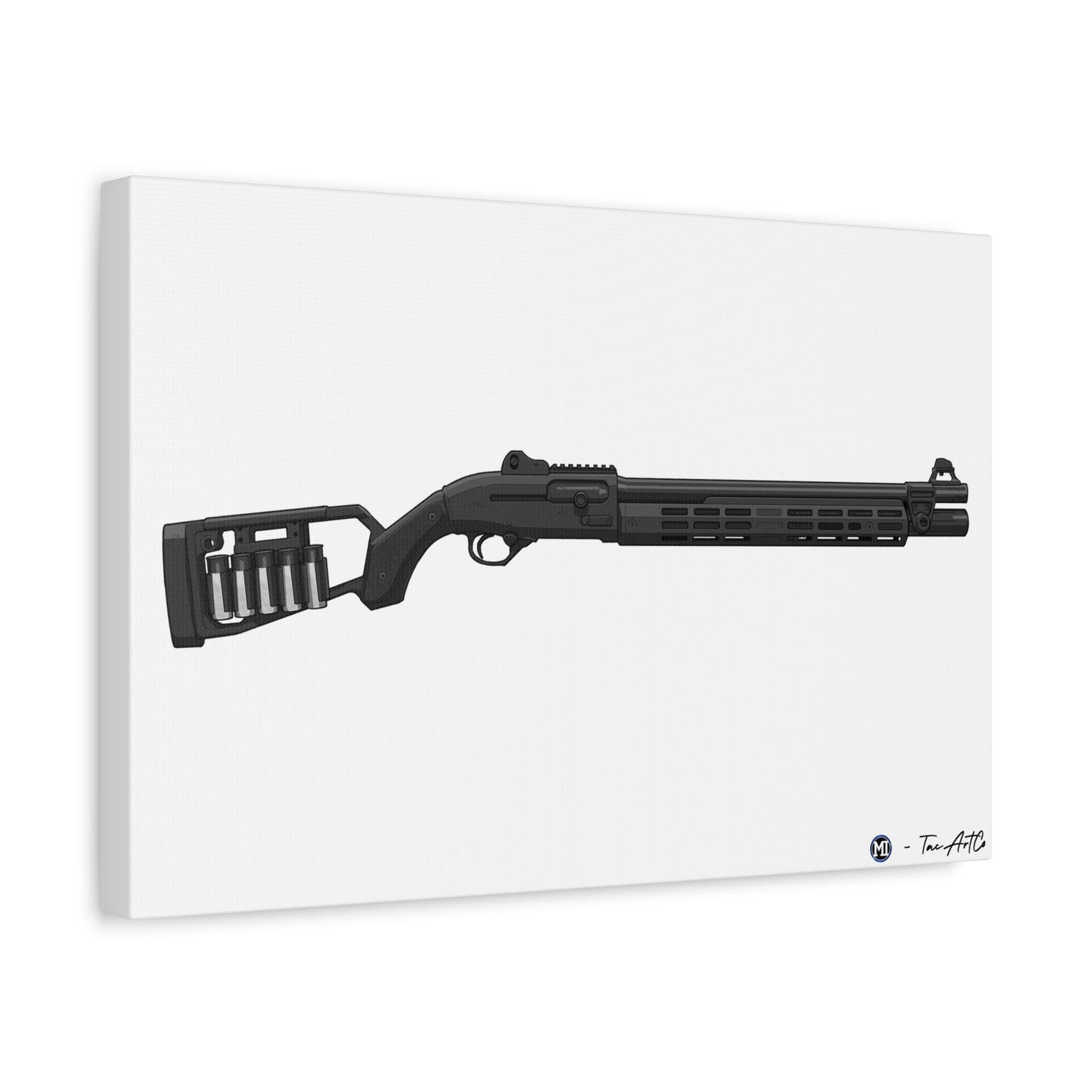 Beretta 1301 Canvas Print – Tactical Shotgun, Refined