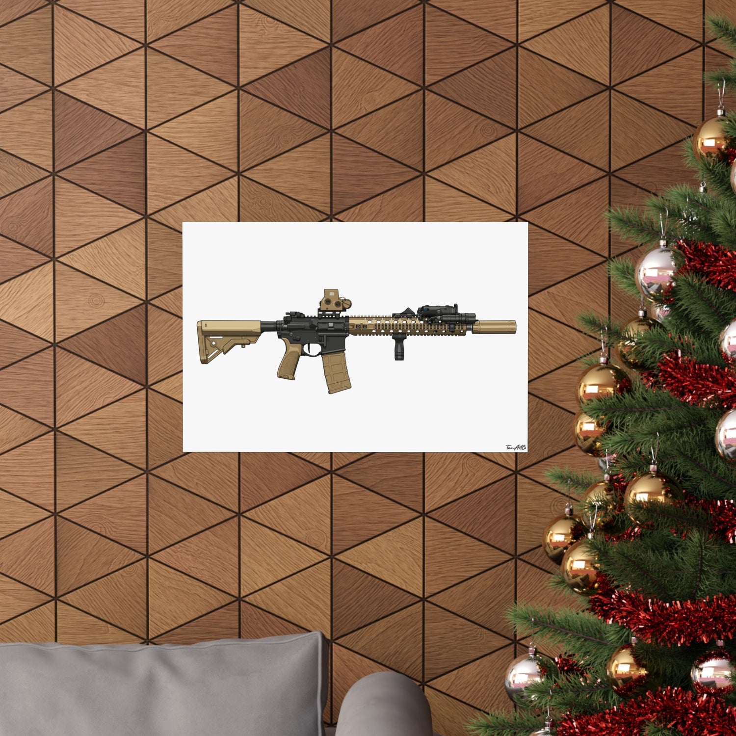 M4A1 Block II - Matte Poster