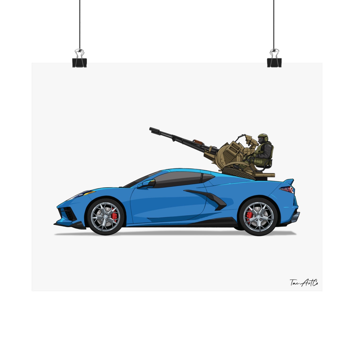 Corvette Technical - Matte Poster