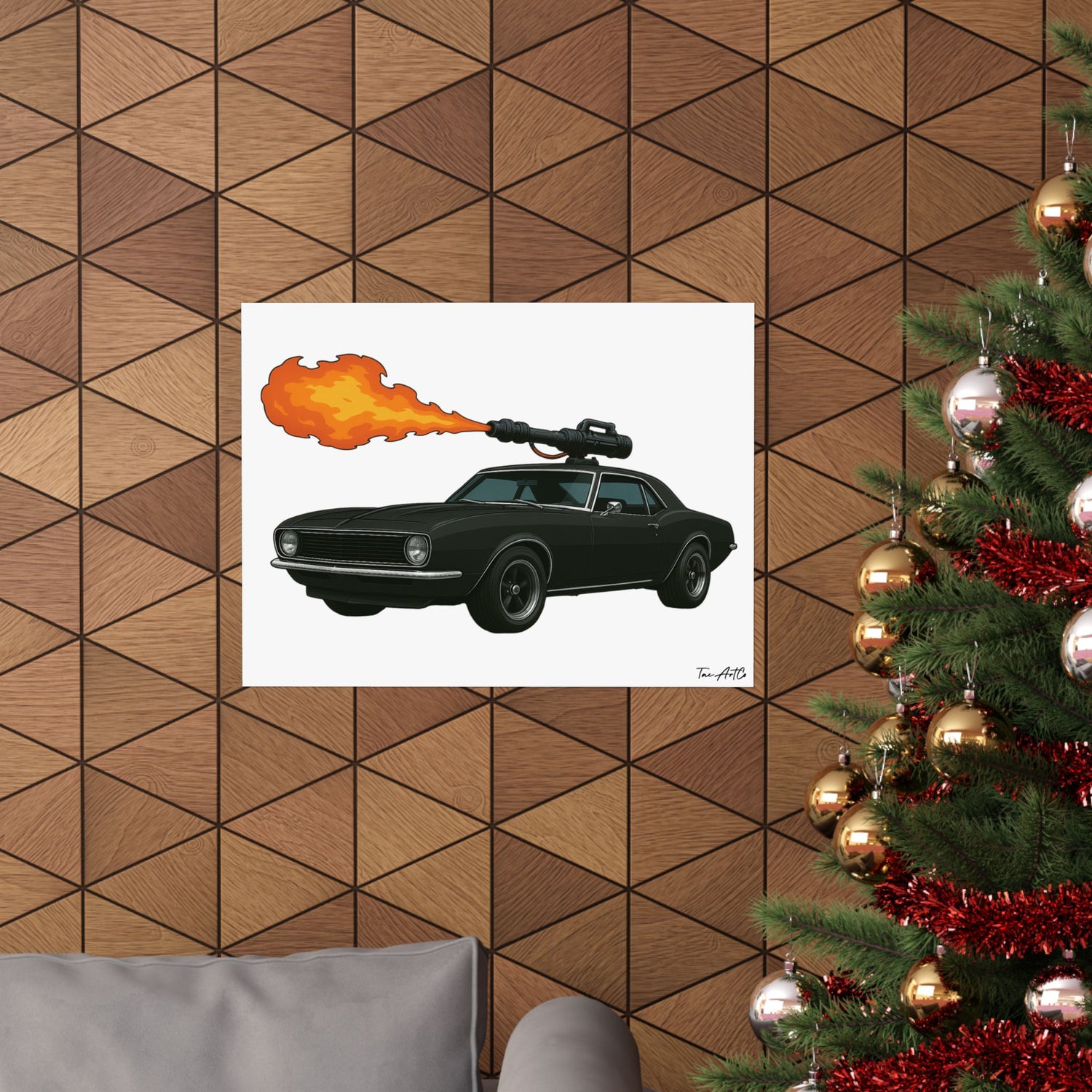 67 Camaro Technical - Matte Poster