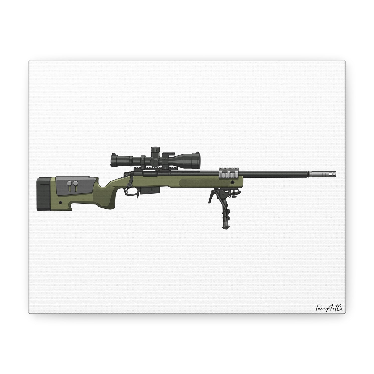 M40A5 Sniper Rifle – Canvas Print