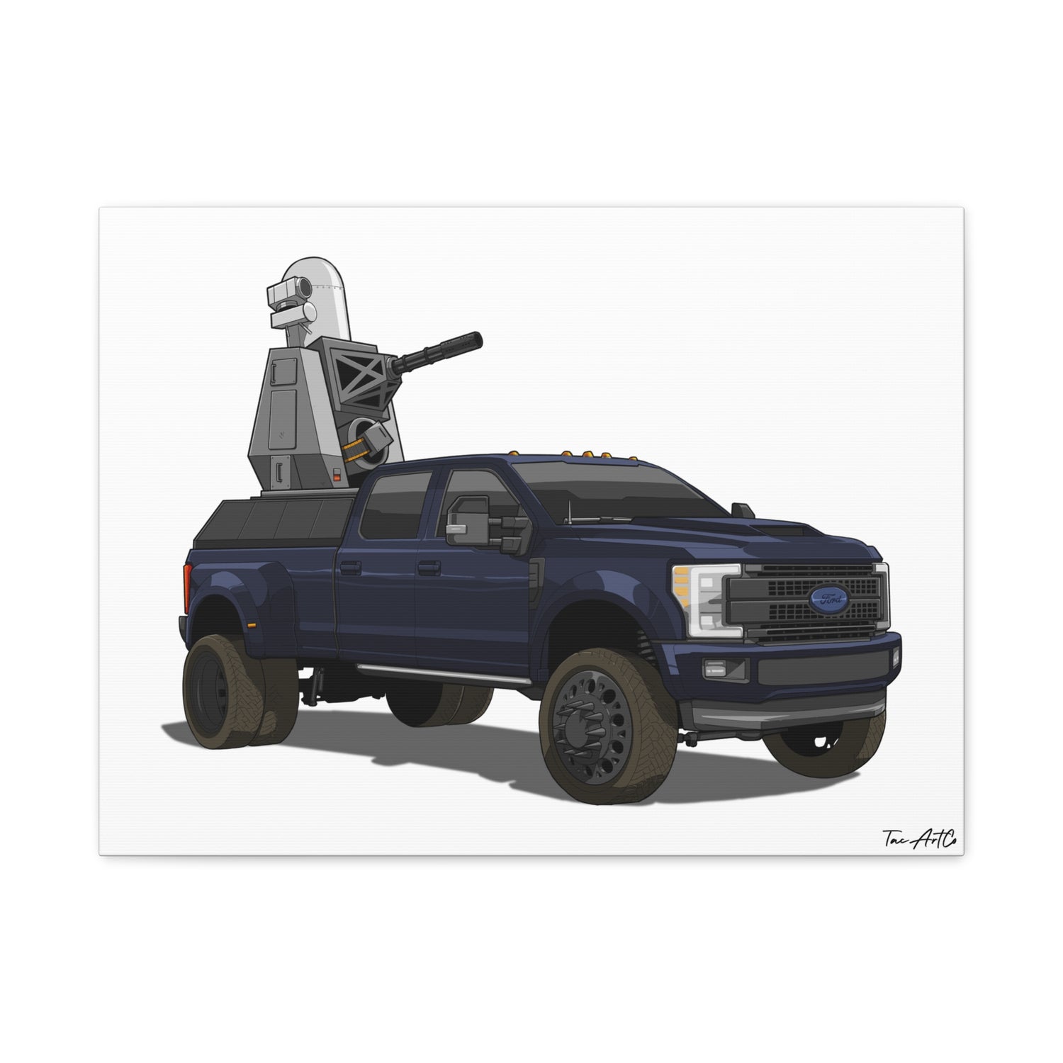 Rolling No-Fly Zone – F-350 C-RAM Rig Canvas Print