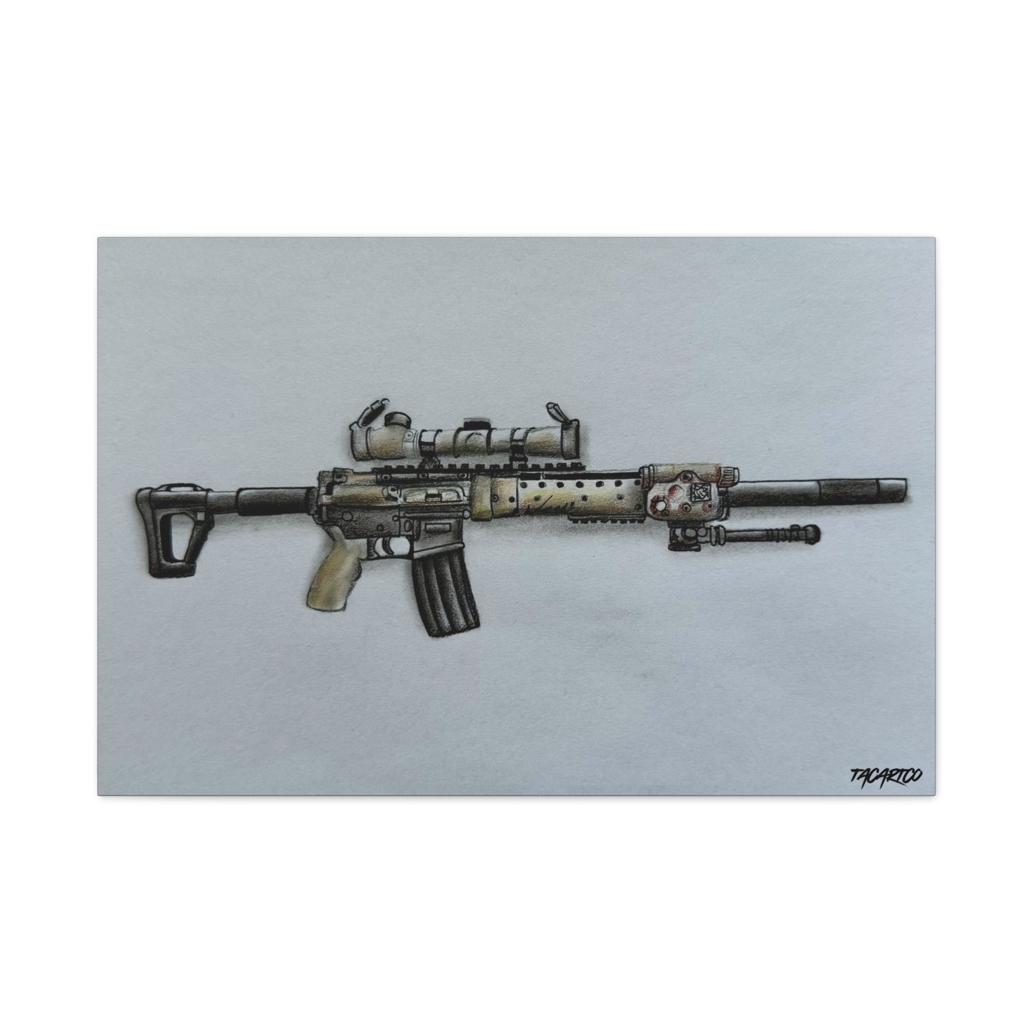 MK12 Mod H β Recce Rifle Canvas Print