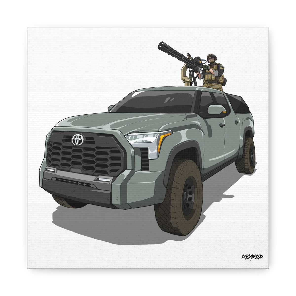 Tundra Technical - Canvas Print (White Background)
