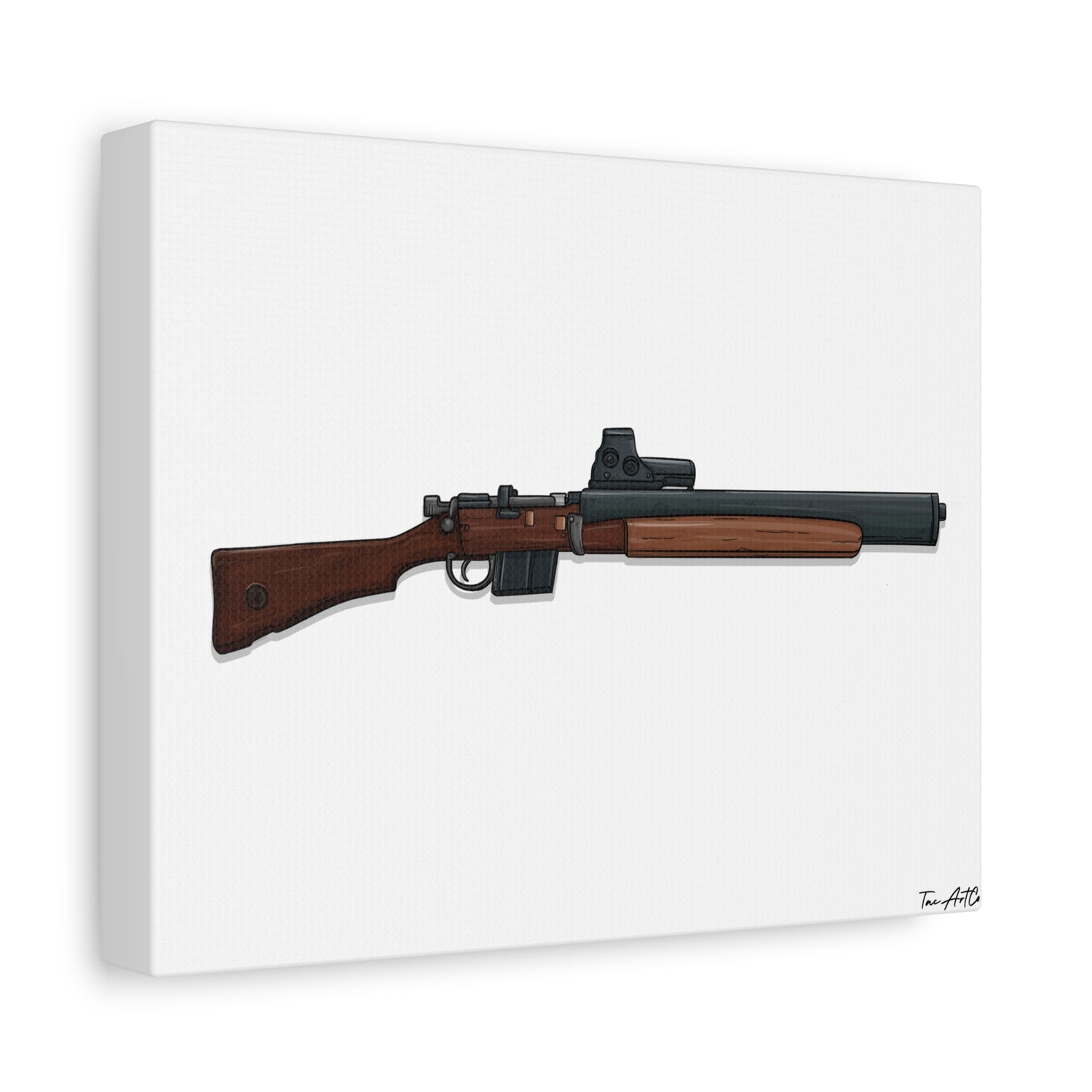 De Lisle Carbine β Suppressed Rifle Canvas Print