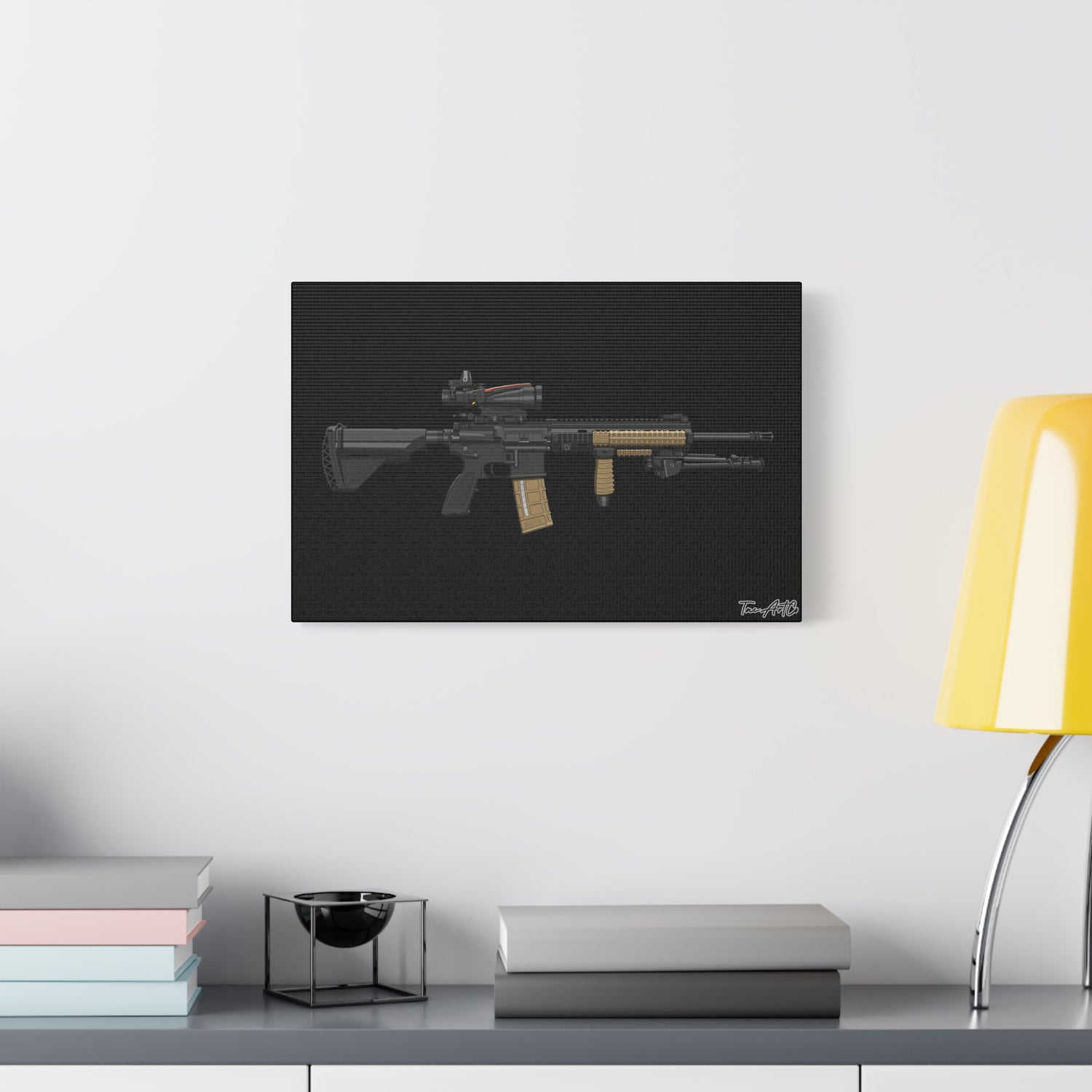 M27 IAR – Canvas Print (Black Background)
