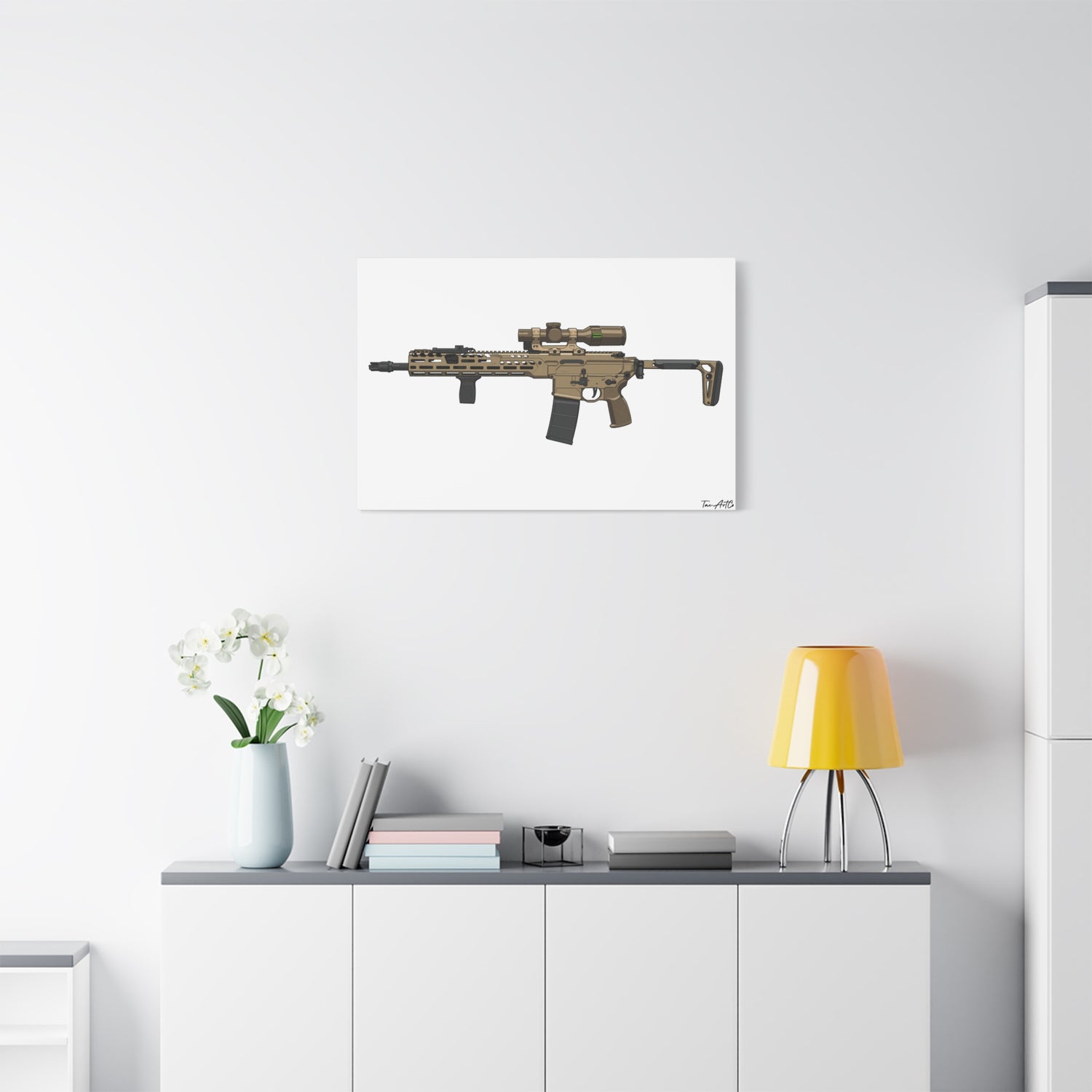 Sig MCX Spear Canvas Print – Next-Gen Battle Rifle Art