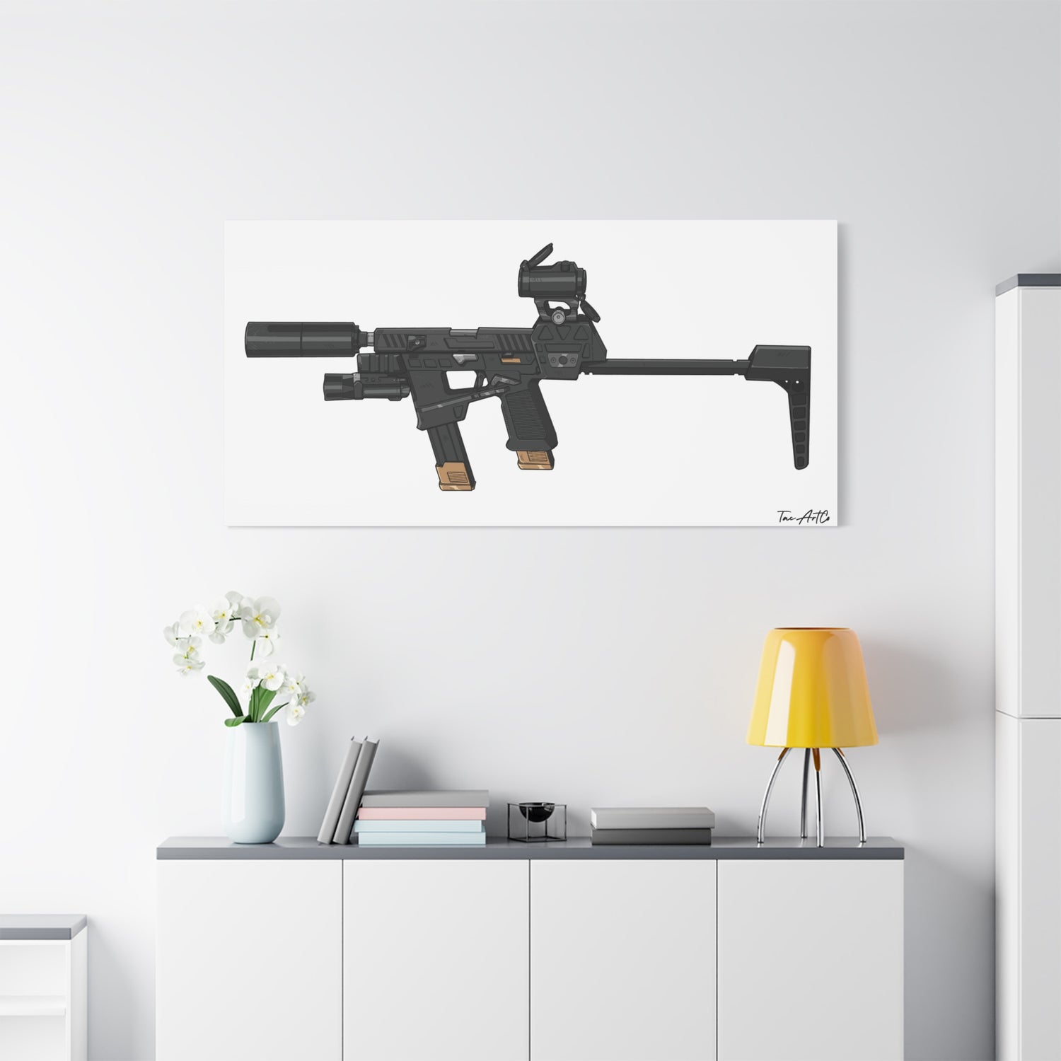 Flux Raider Canvas Print – Sidearm on Steroids