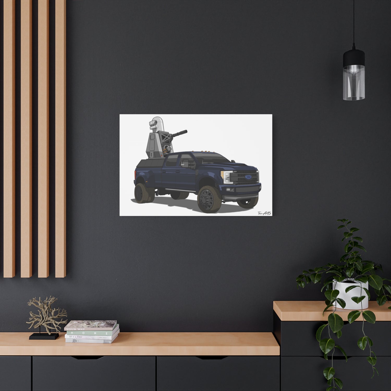 Rolling No-Fly Zone – F-350 C-RAM Rig Canvas Print