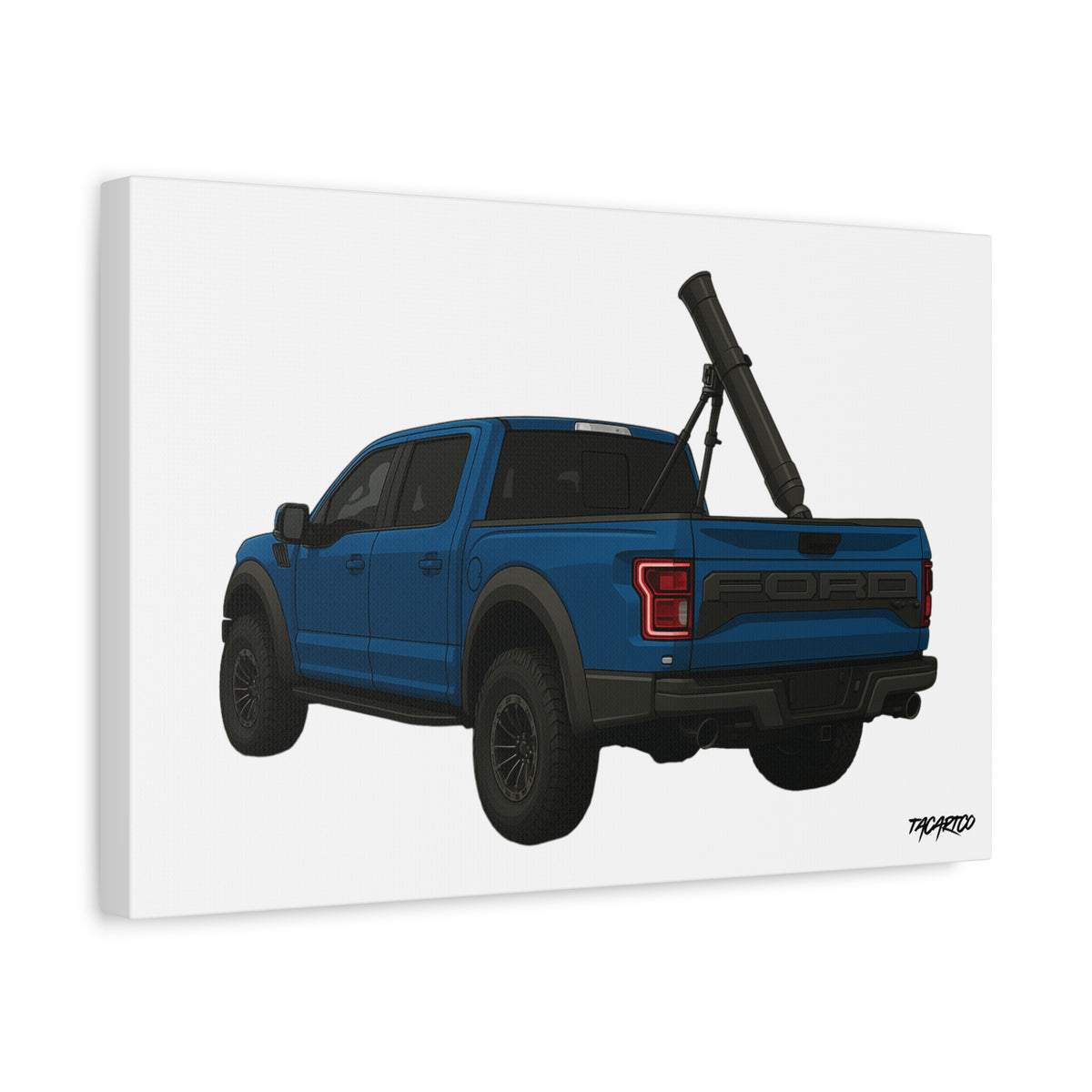 Raptor Mortar Rig - Canvas Print