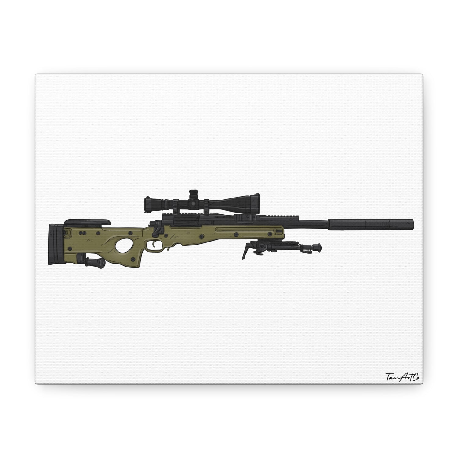 M24A3 Sniper Rifle – Canvas Print