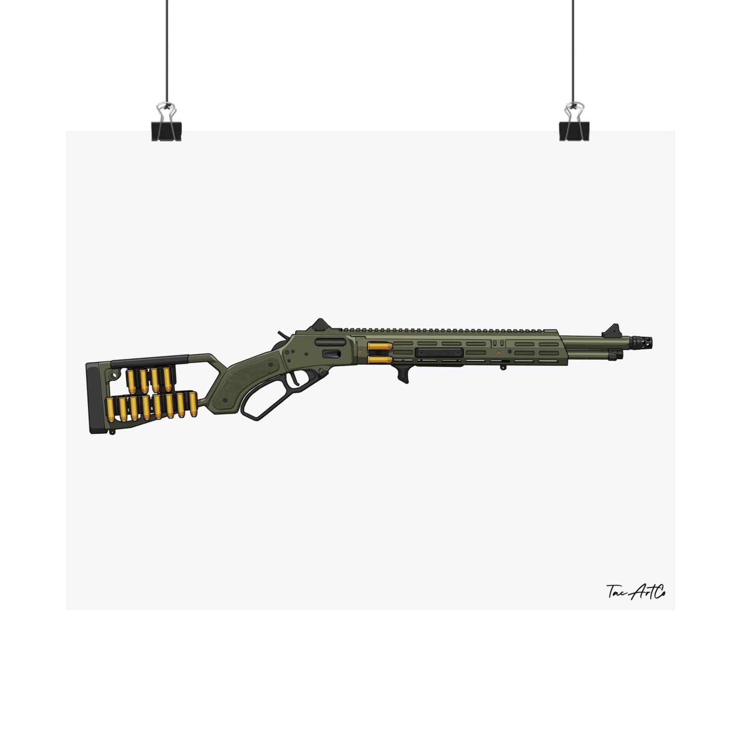 Lever Gun (MI) - Matte Poster