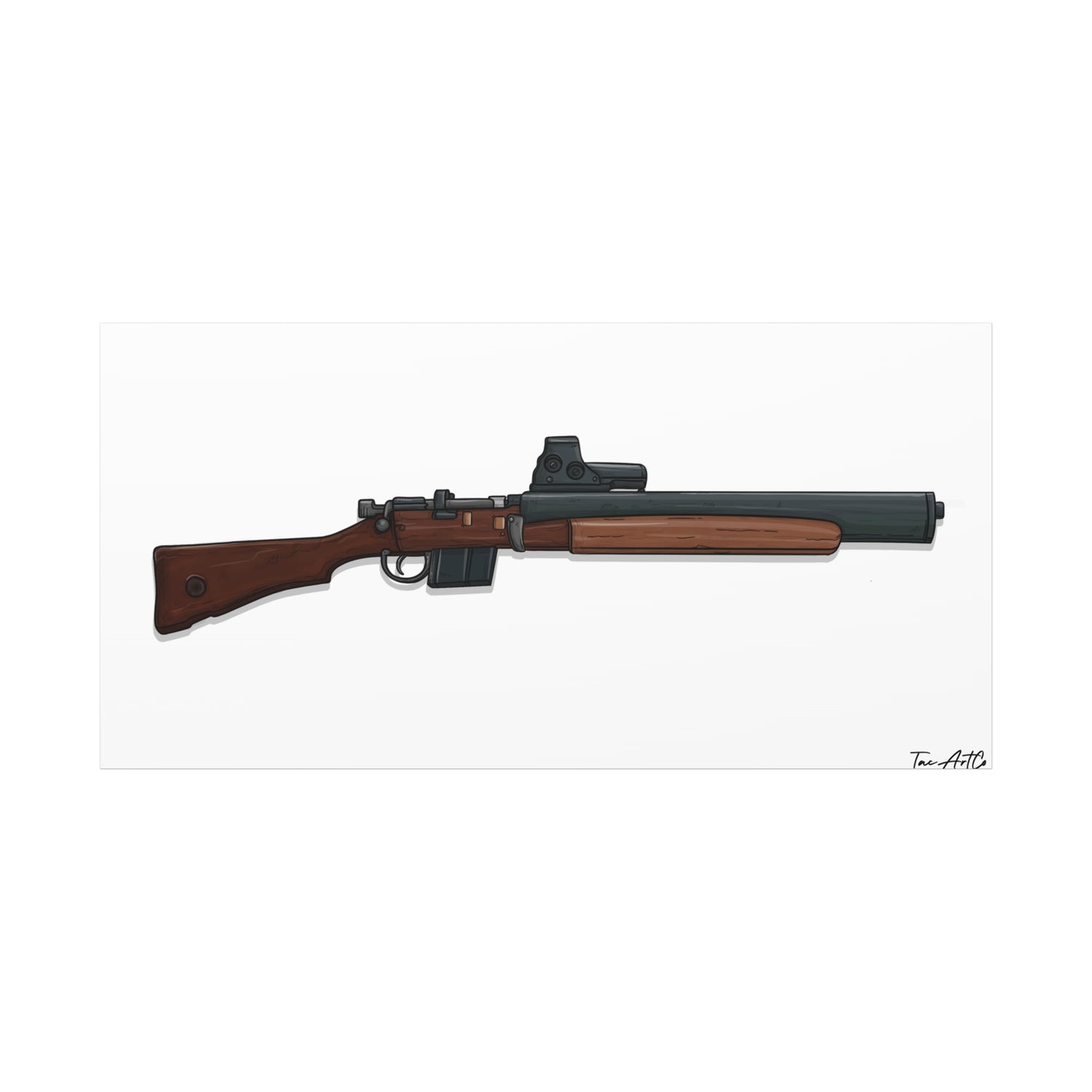 De Lisle Carbine β Suppressed Rifle Canvas Print