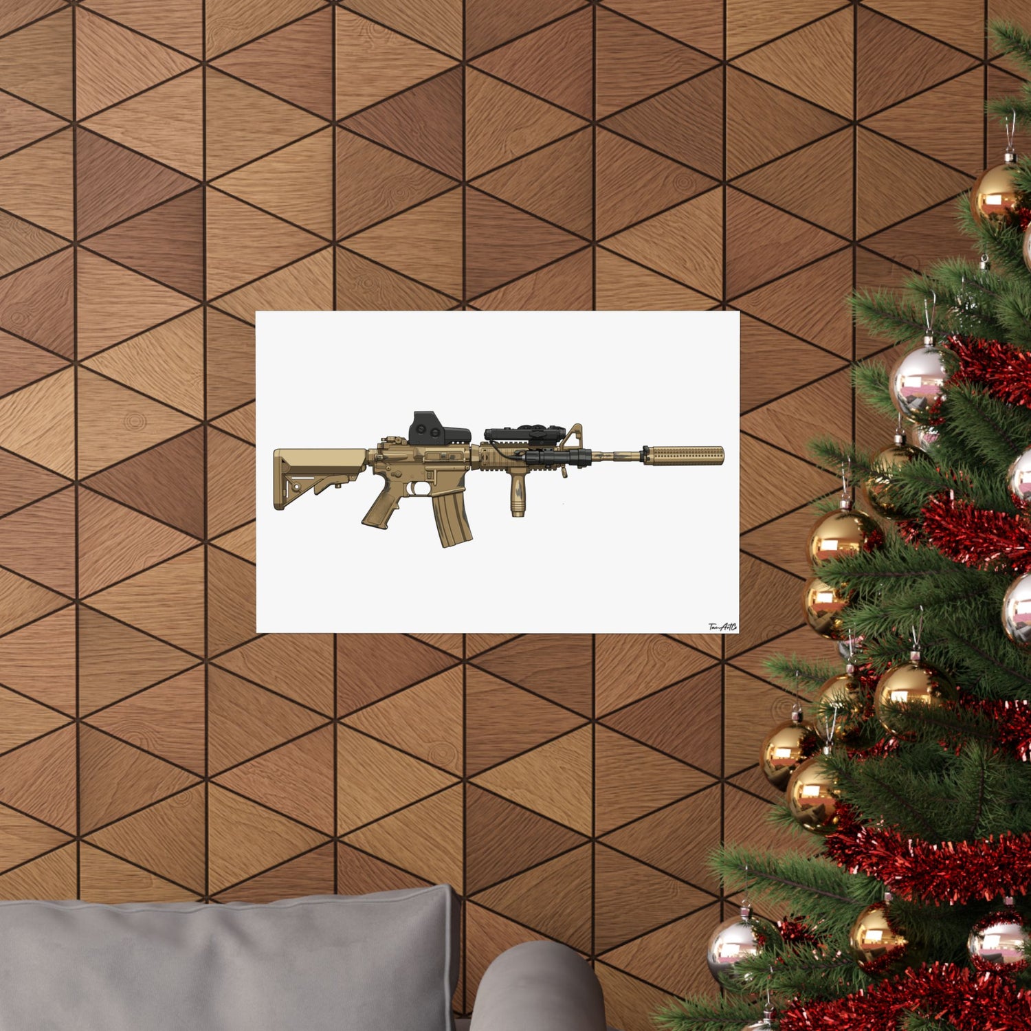 M4A1 Block I - Matte Poster