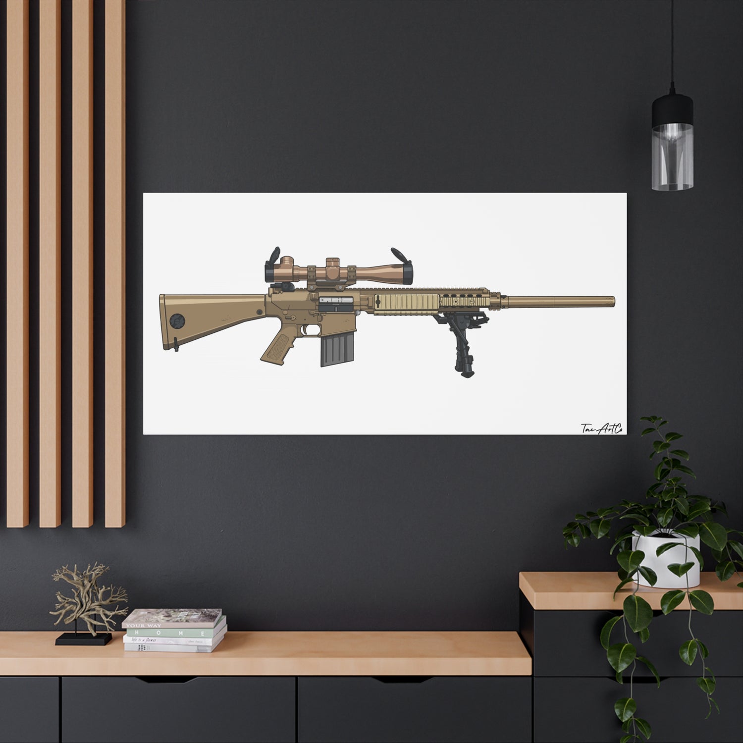 M110 SASS – Semi-Auto Sniper Canvas Print