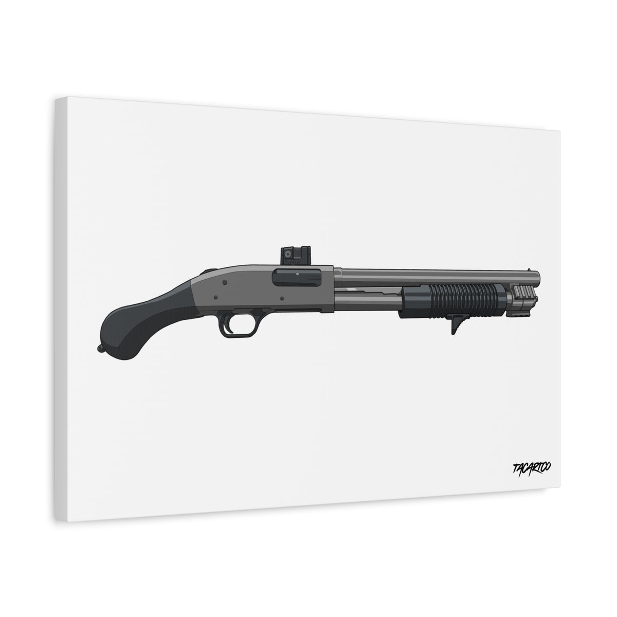 Shorty Mossberg 590A1 - Canvas Print (White Background)