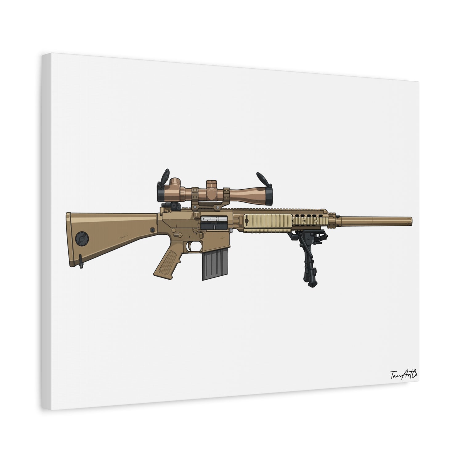 M110 SASS – Semi-Auto Sniper Canvas Print