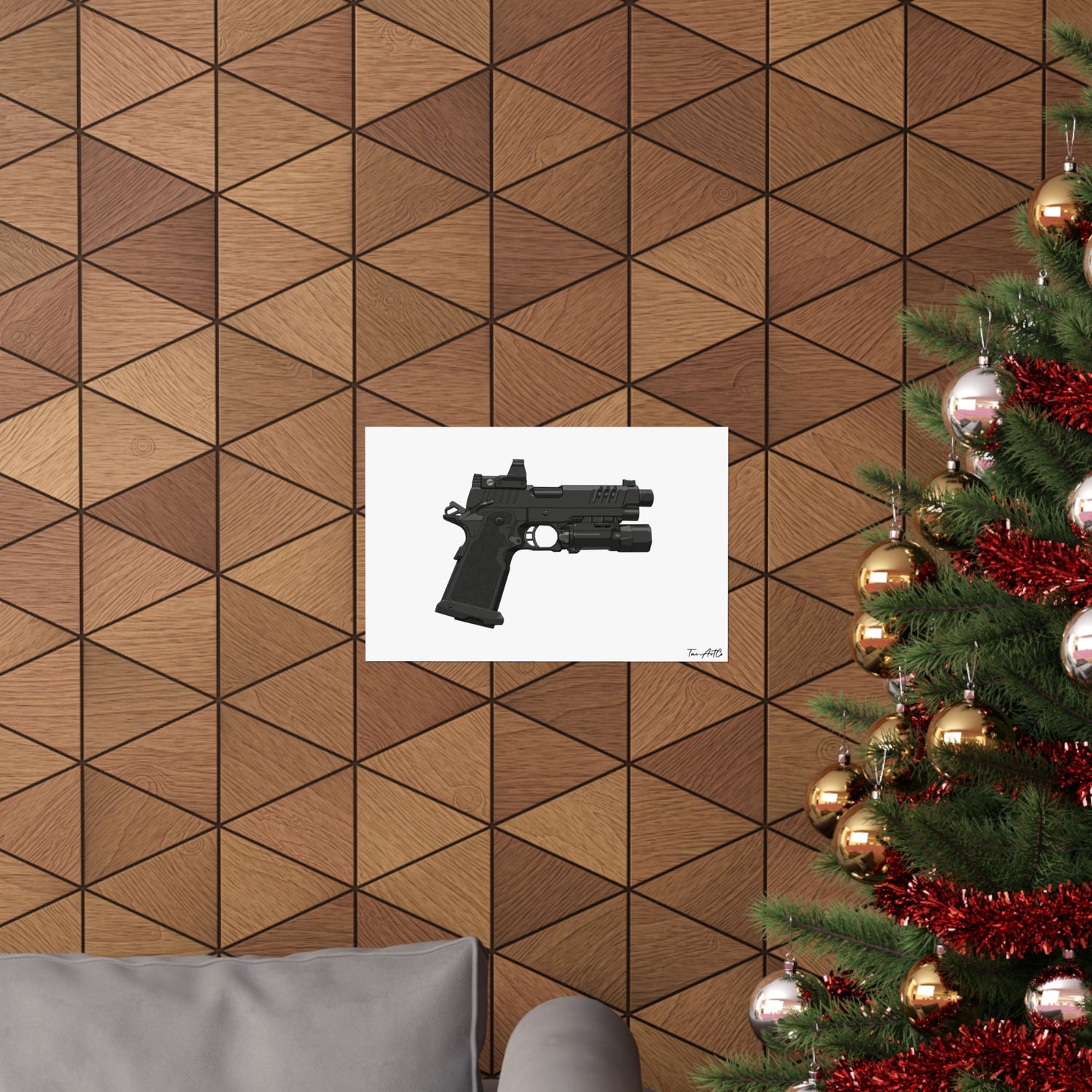 Handgun v4 - Matte Poster