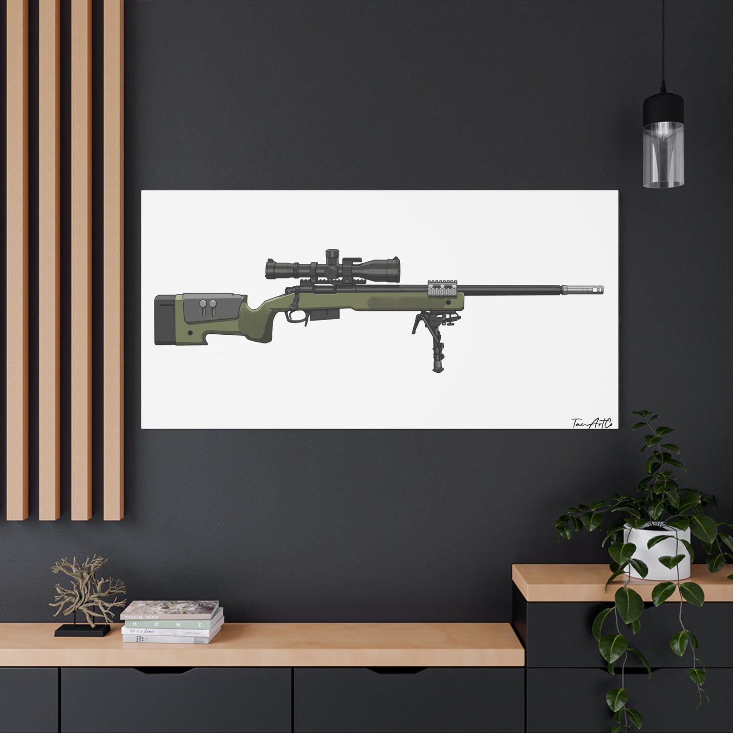 M40A5 Sniper Rifle – Canvas Print