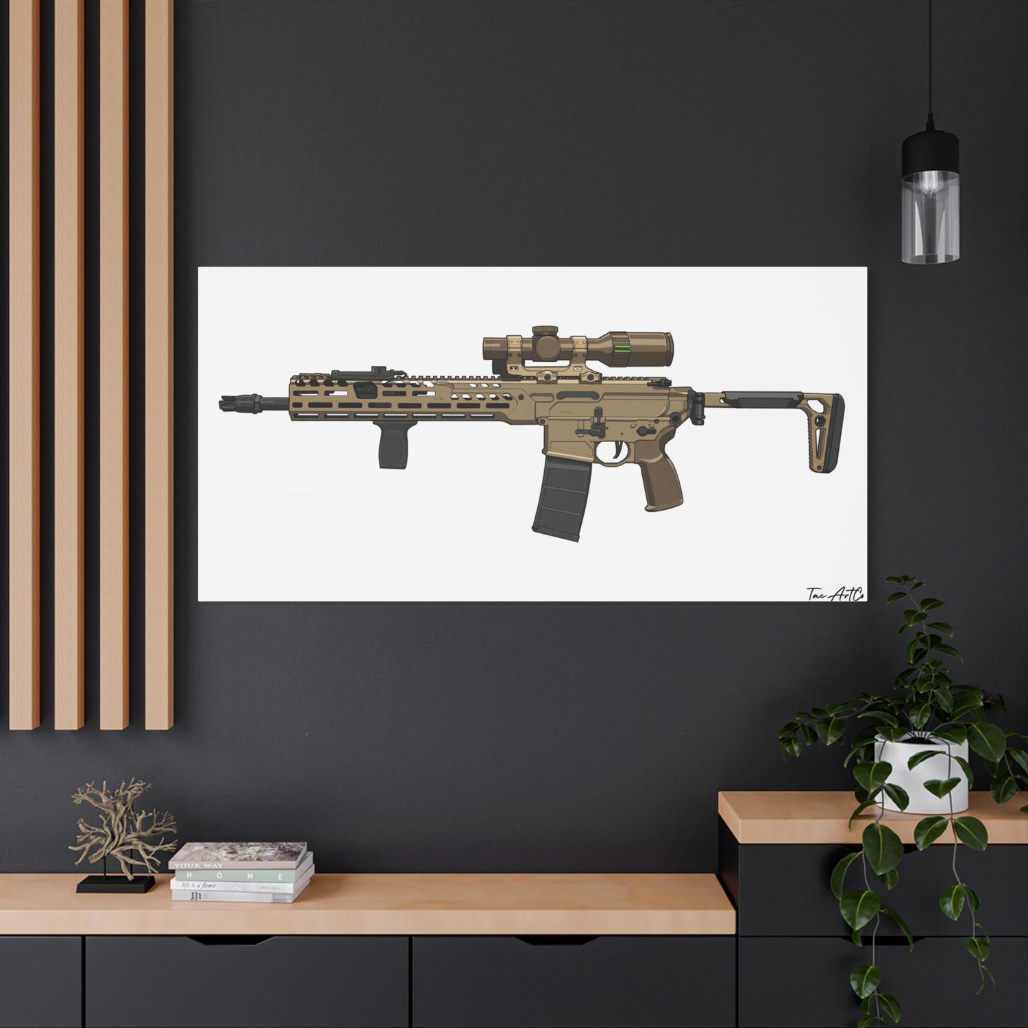 Sig MCX Spear Canvas Print – Next-Gen Battle Rifle Art