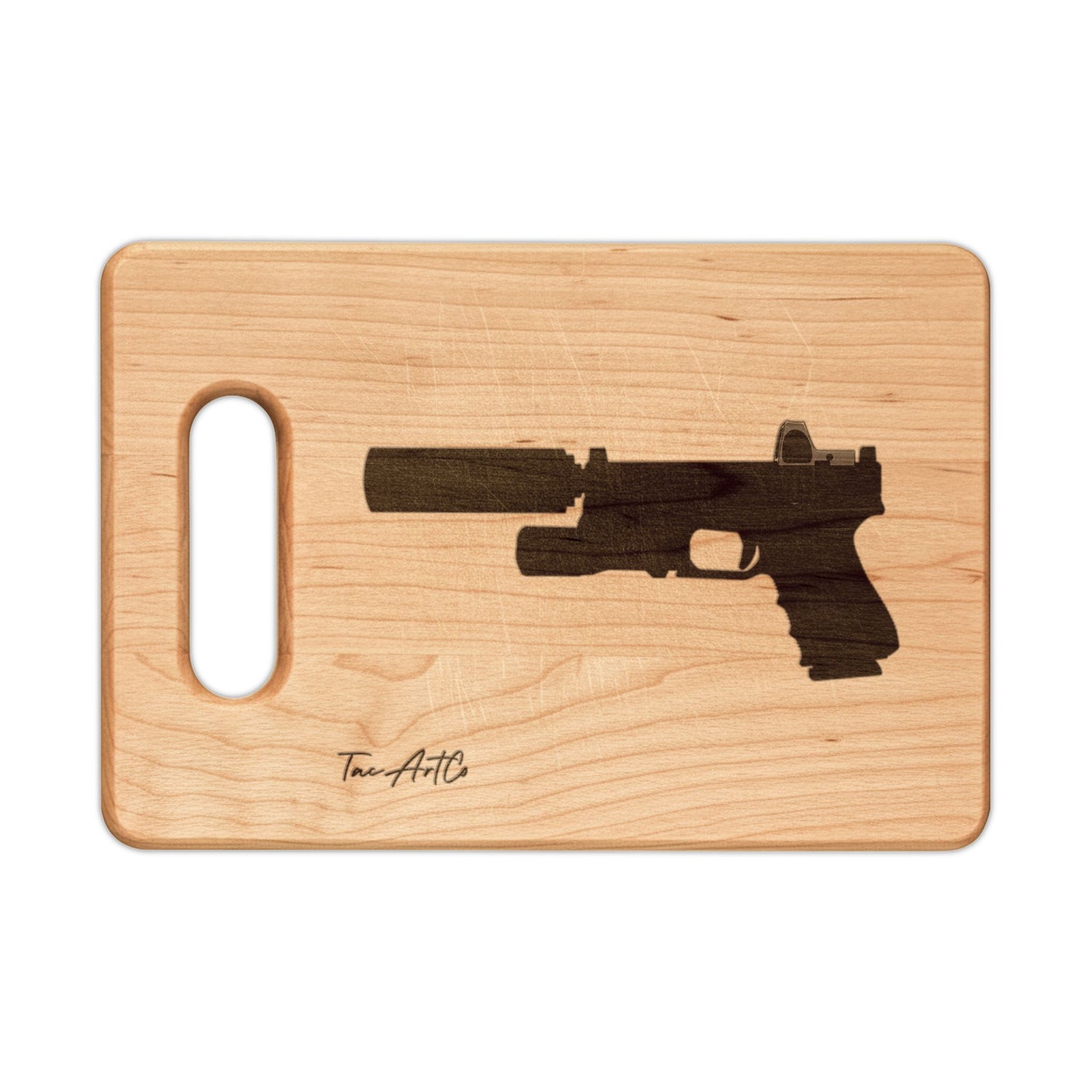 Glock 19 Suppressed w/ RMR - Cutting Board