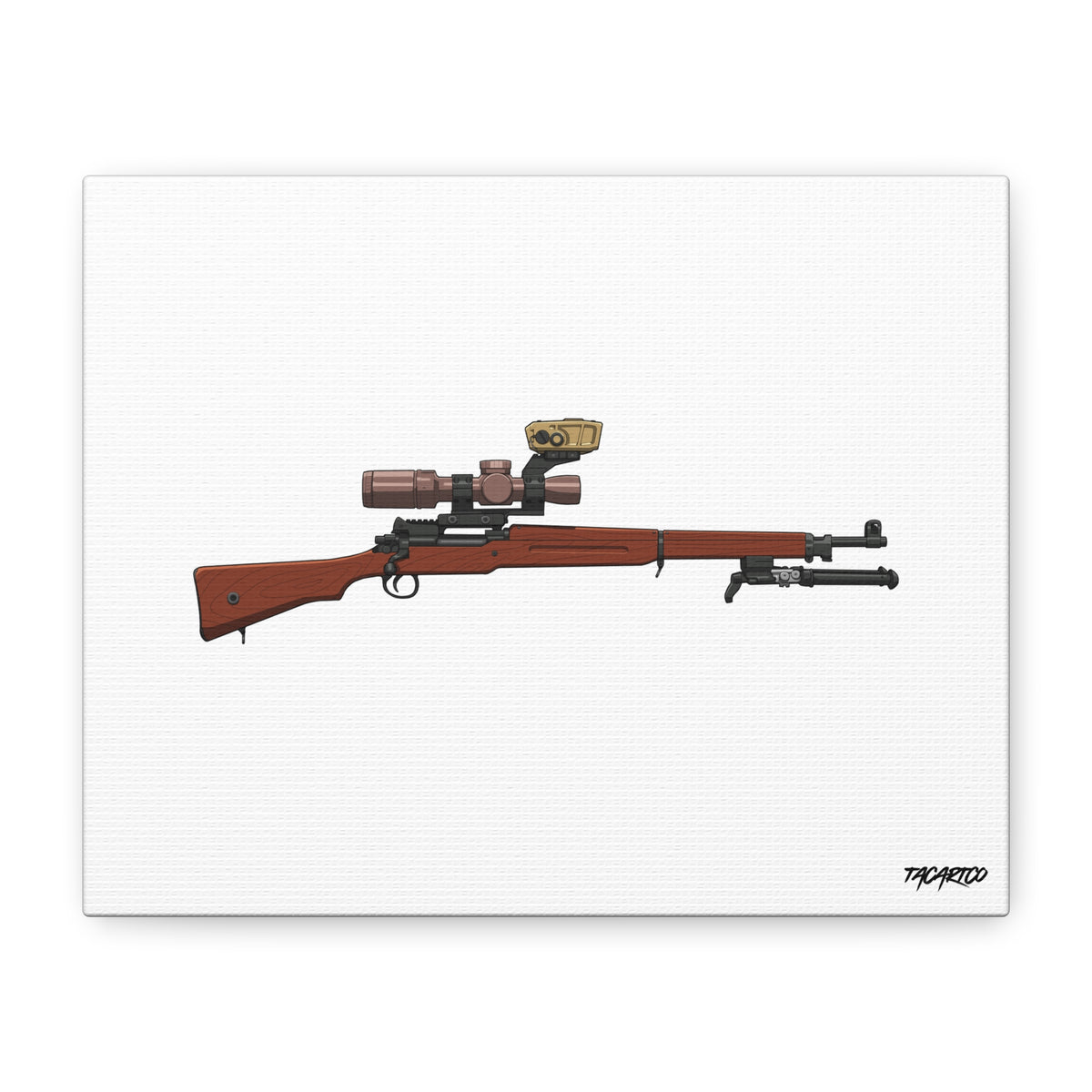 Modernized Enfield - Canvas Print (White Background)