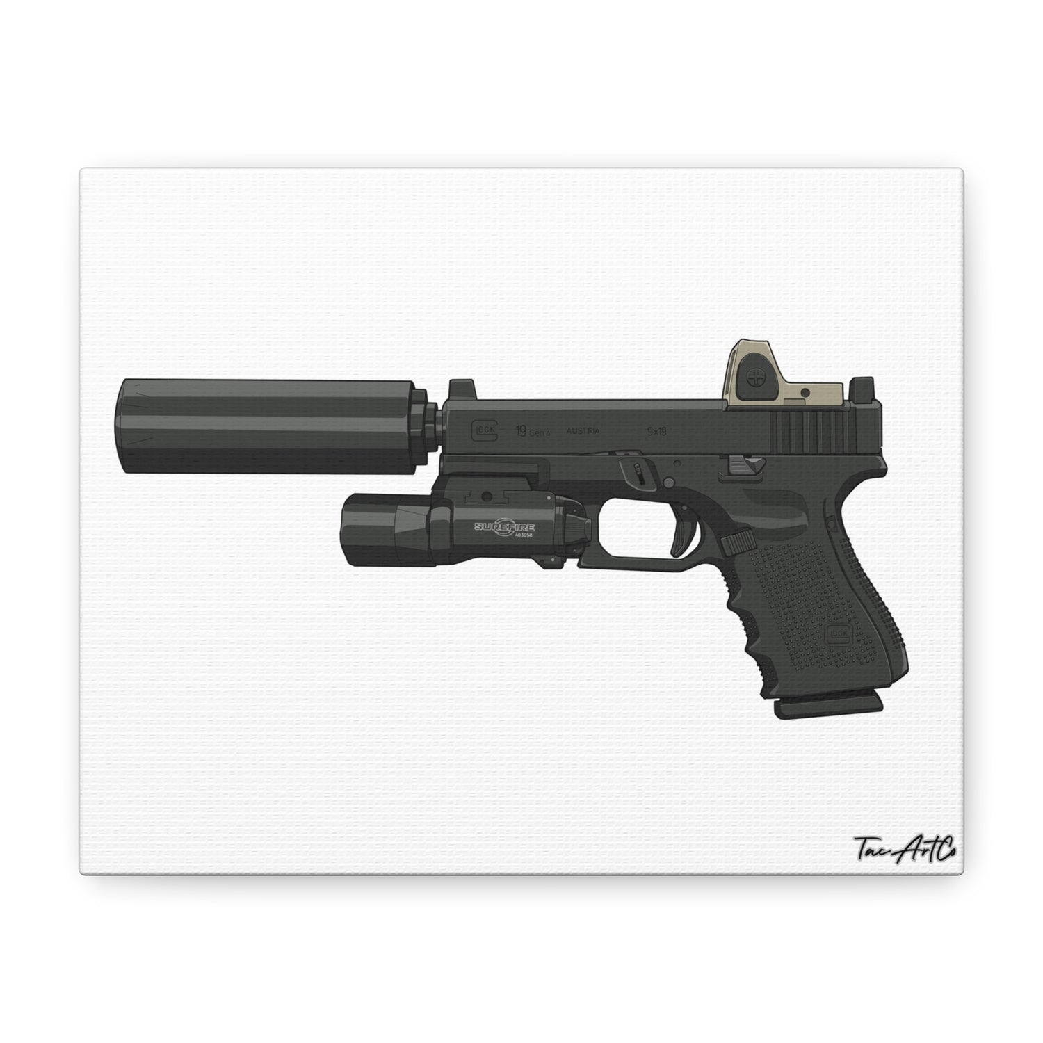 MK27 Mod 0 (Glock) - Canvas Print