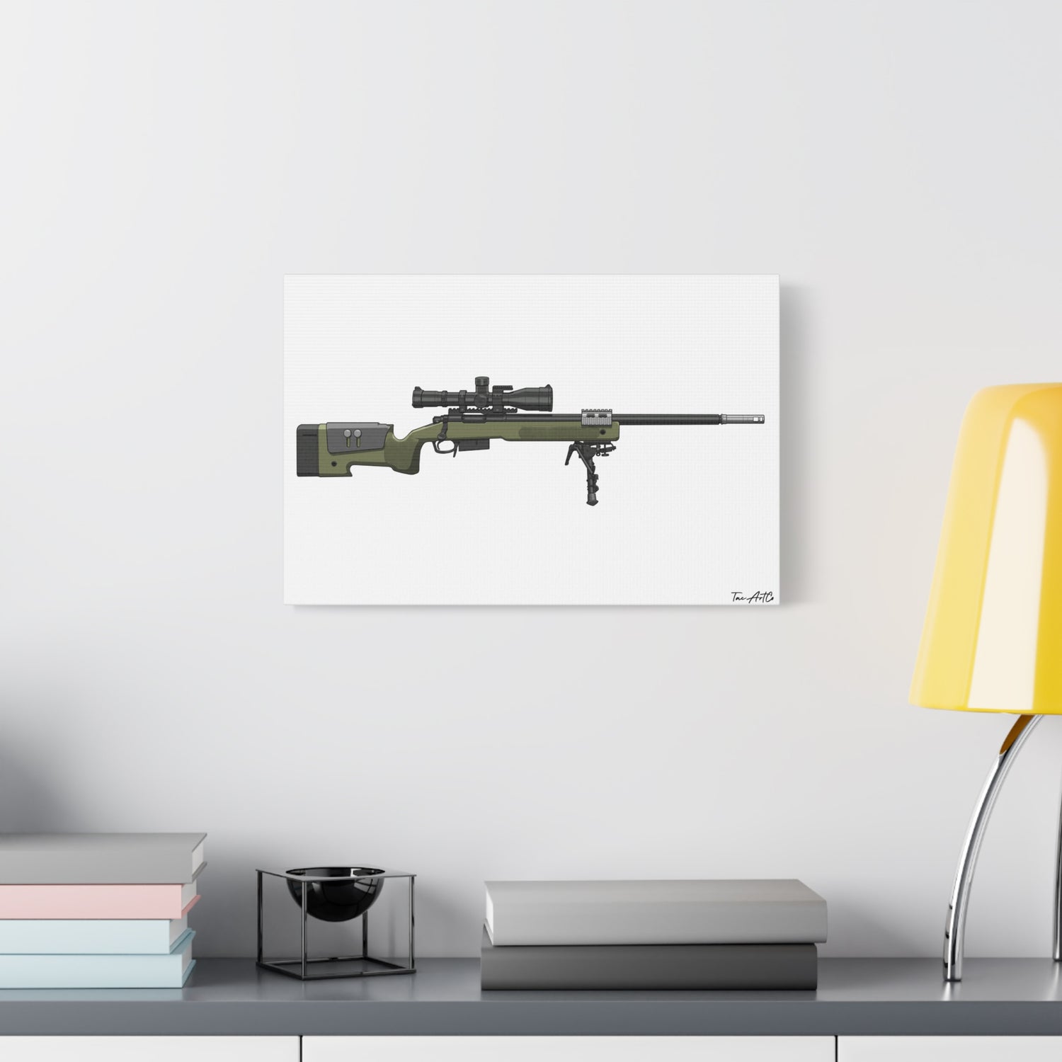 M40A5 Sniper Rifle – Canvas Print