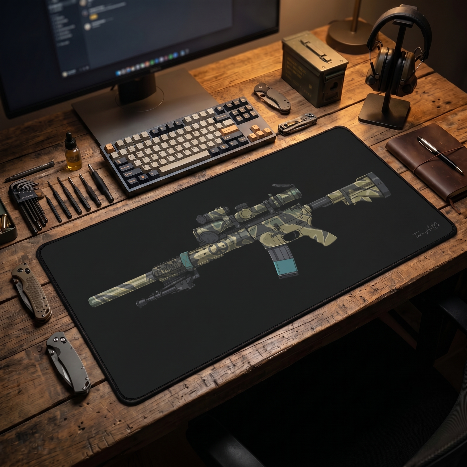 Tiger Stripe AR – Desk Mat