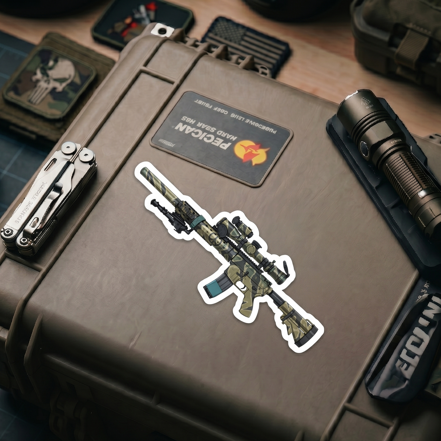 Tiger Stripe AR – Sticker