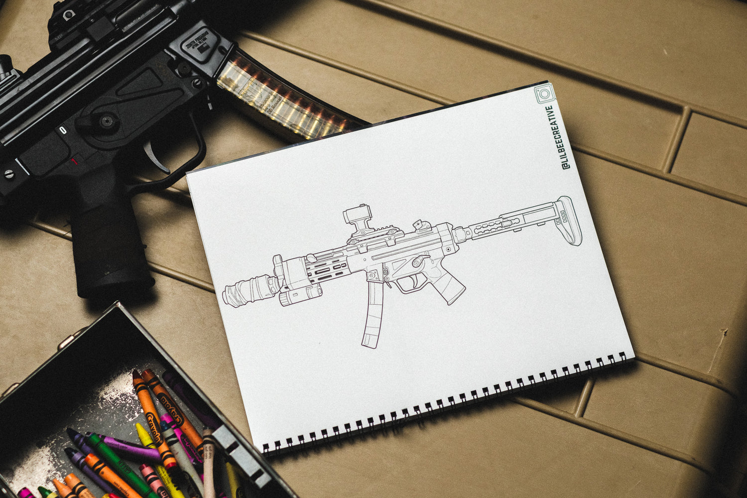 TacArt Coloring Books: Firearms Only Series - Second Edition